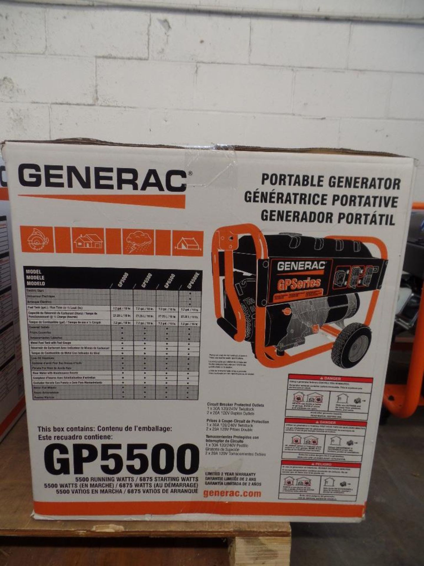 NEW IN BOX Generac Generator GP5500