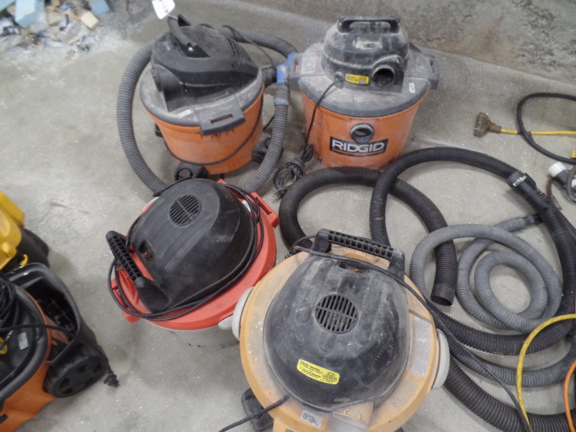 Asst. Ridgid Vacuums