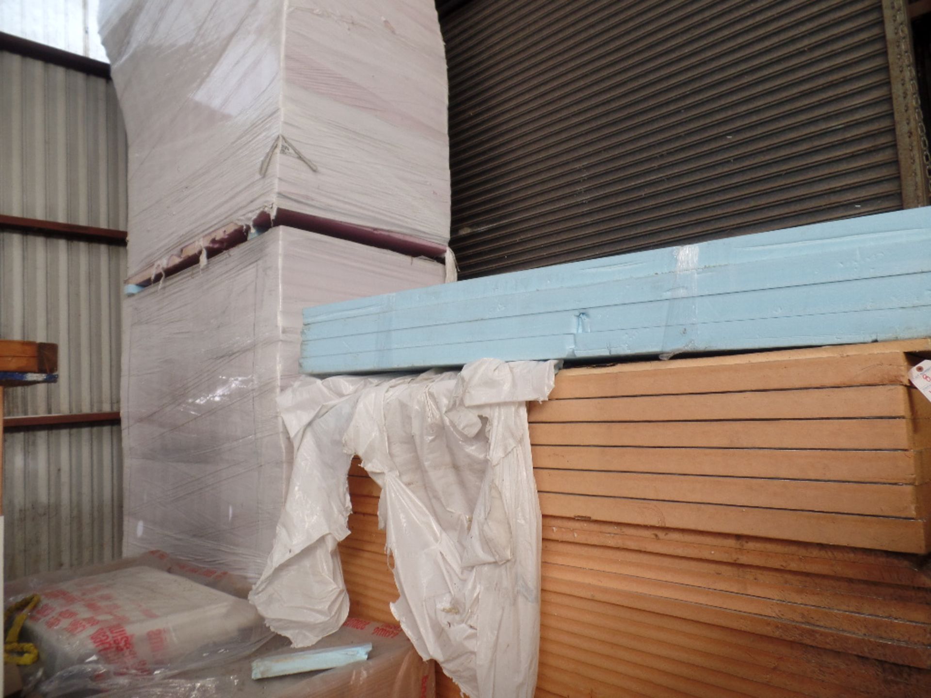 {Lot} Asst. Insulation panels in Garage W/ Weather strip