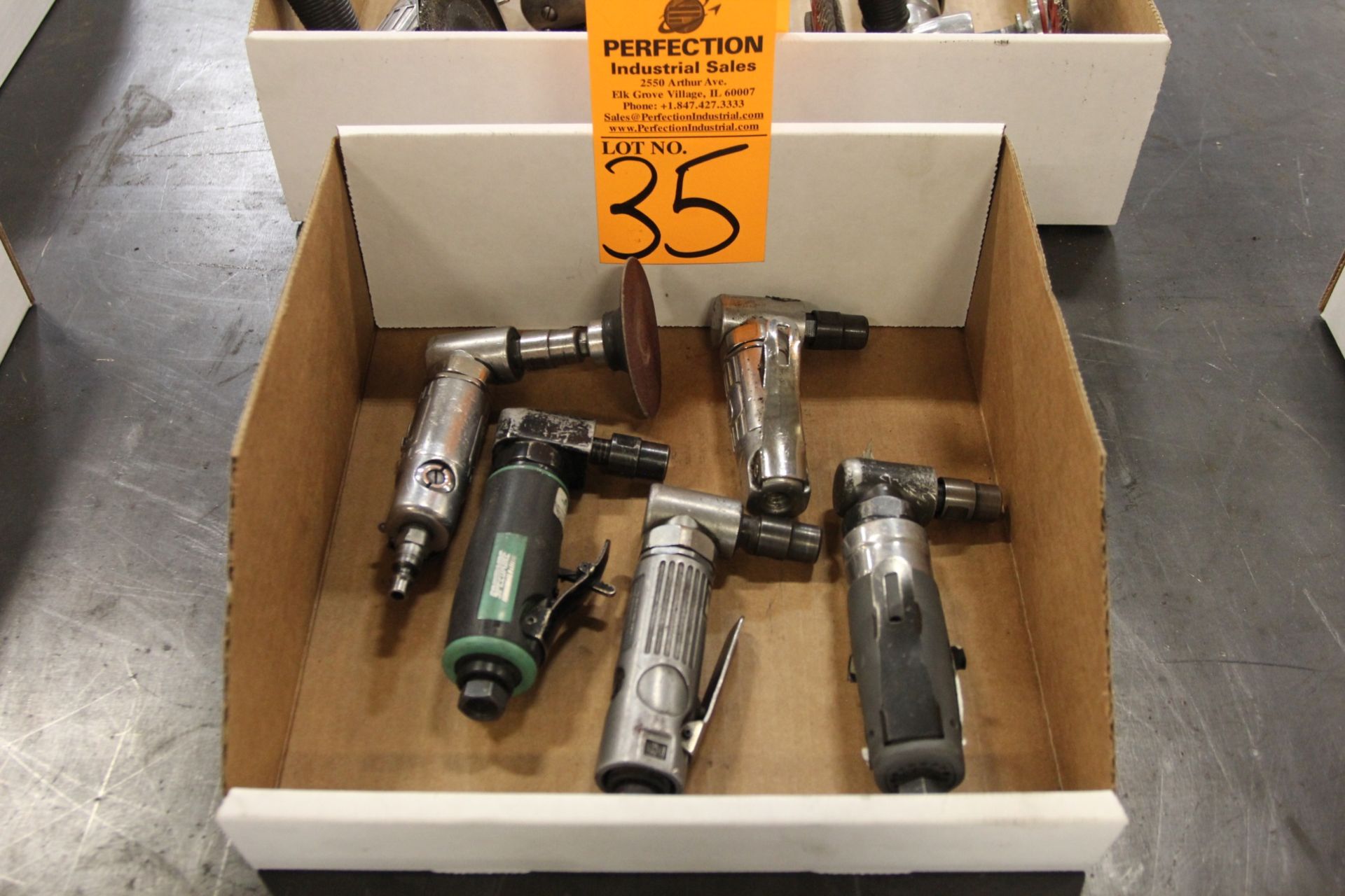 Lot of (5) Pneumatic Die Grinders, Assorted Makes