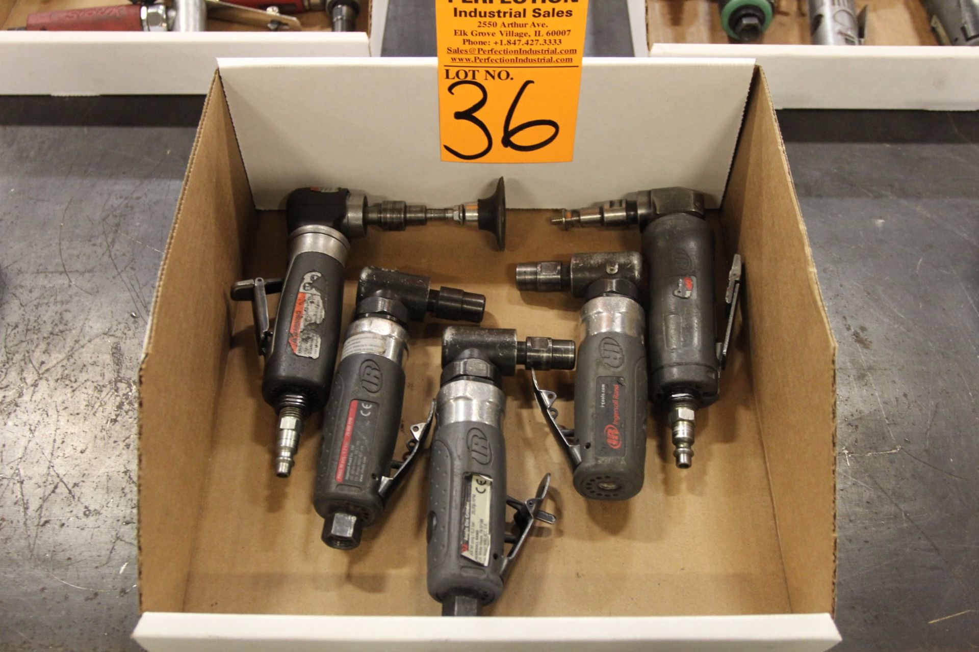 Lot of (5) Pneumatic Die Grinders, Assorted Makes