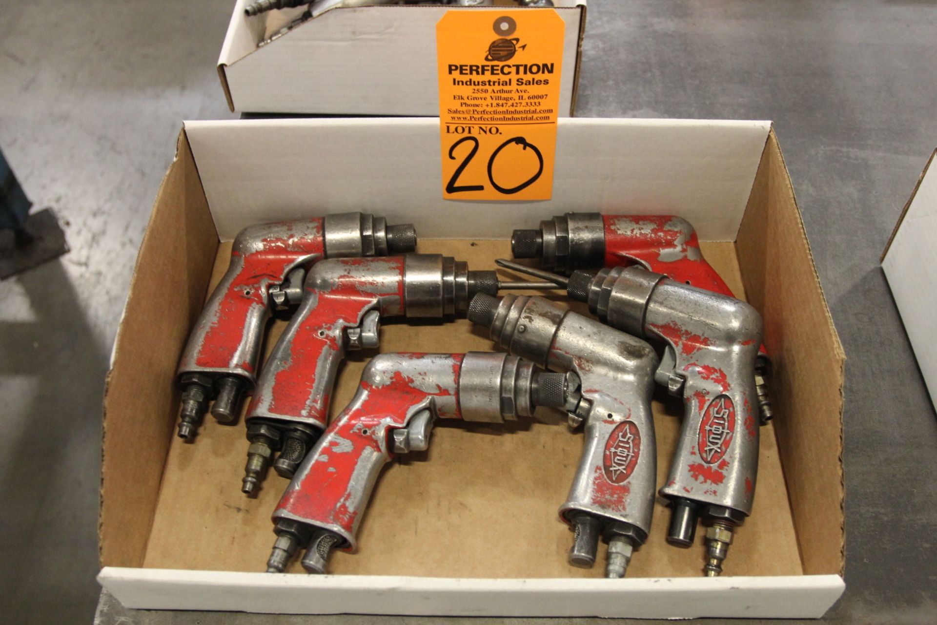 Lot of (6) Sioux Pneumatic Drill Drivers