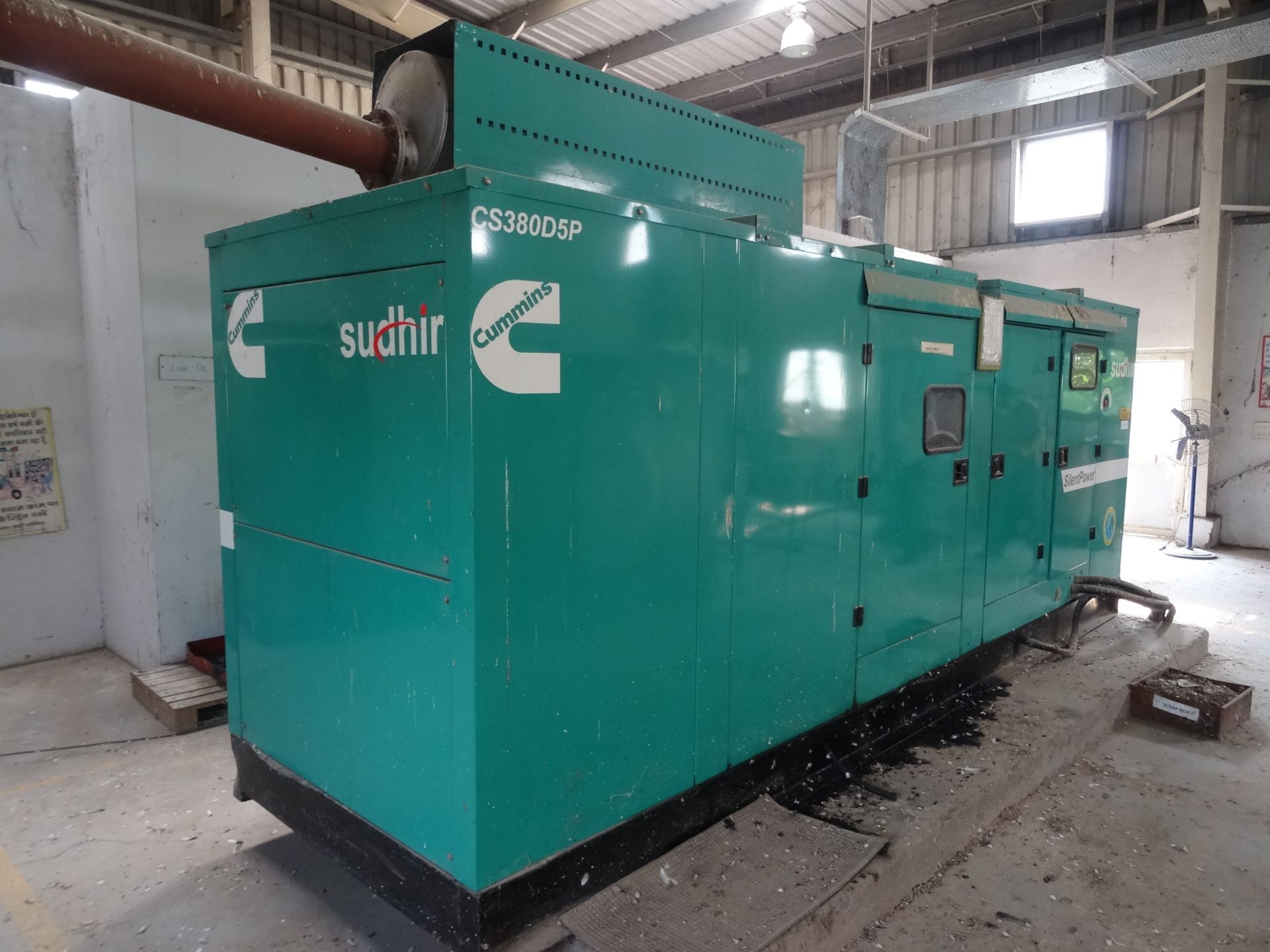 SUDHIR CS380D5P Generator, s/n 100911076772, Cummins Engine (Nalagarh) - Image 4 of 10