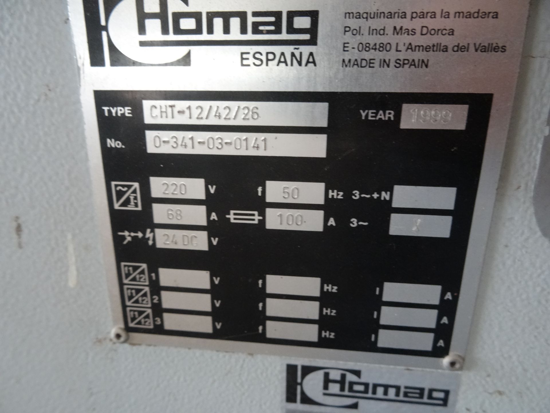 HOMAG CHT-12/42/26 Rear Load Automatic Panel Saw, s/n 0-341-03-0141 (Nalagarh) - Image 5 of 5