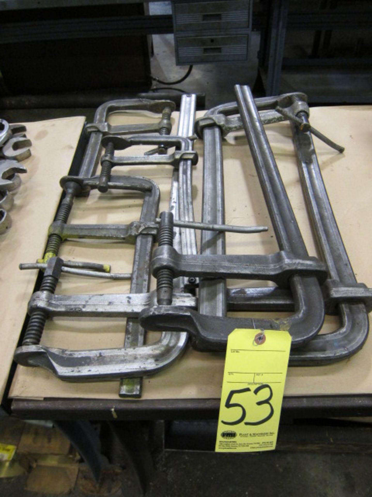 LOT OF BAR CLAMPS (7), assorted