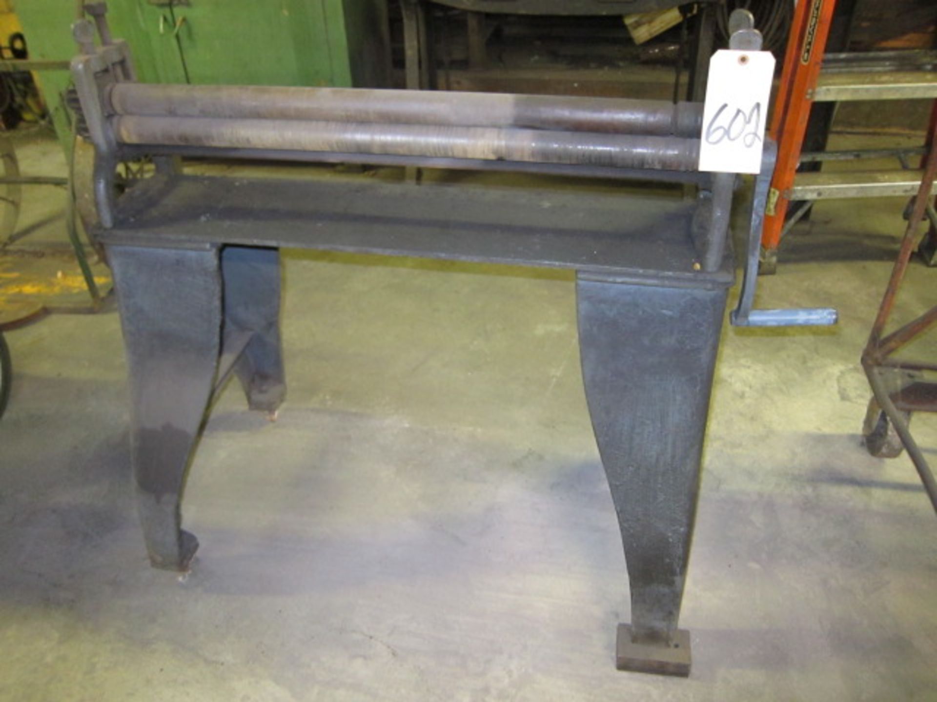 SLIP ROLL, PEXTO 36", wire grooves, fabricated stand