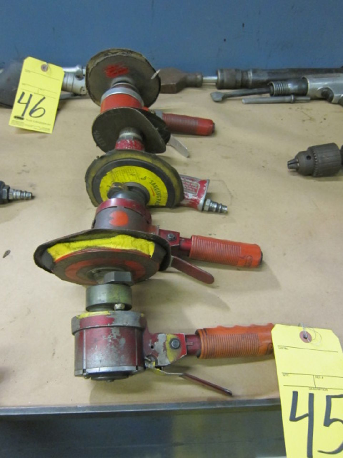 LOT OF PNEUMATIC SANDERS (4), 6"