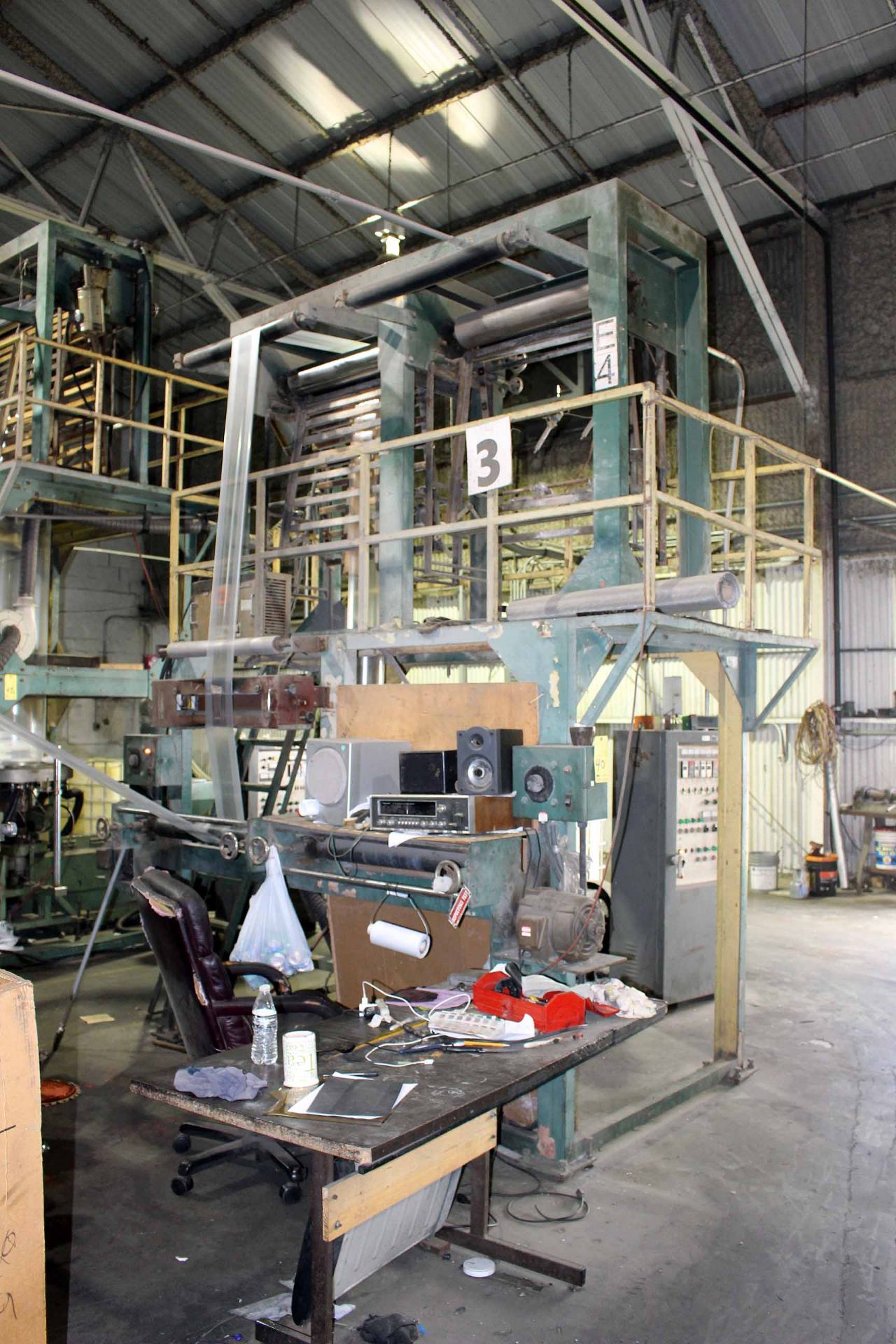 BLOWN FILM BAG EXTRUSION LINE NO. 3 COMPONENTS, consisting of: Ilie Machinery Mdl. EPDH55