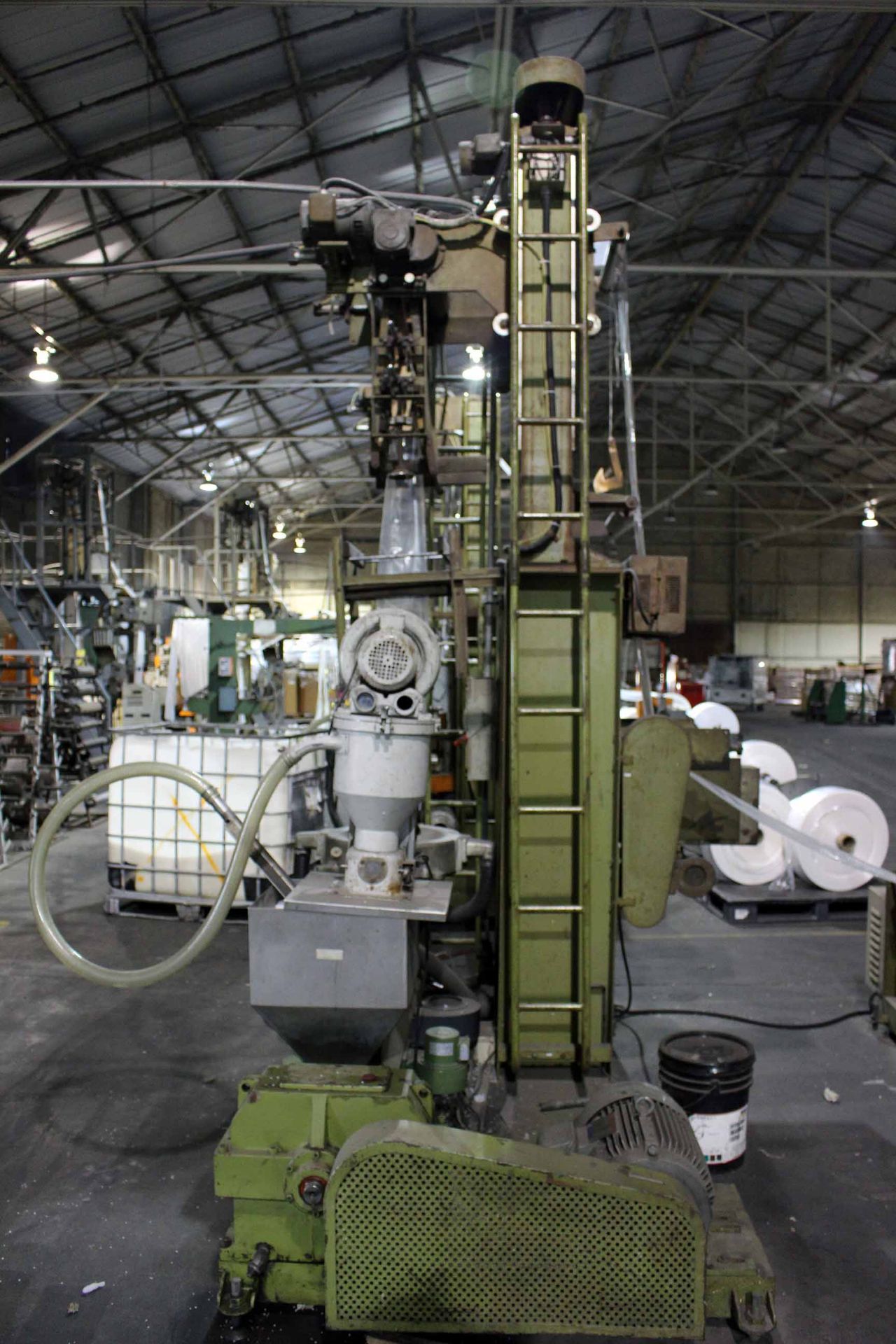 BLOWN FILM BAG EXTRUSION LINE NO. 4, consisting of: Kung Hsing Mdl. 45 Extruder, 15 HP motor, 12" - Image 7 of 7