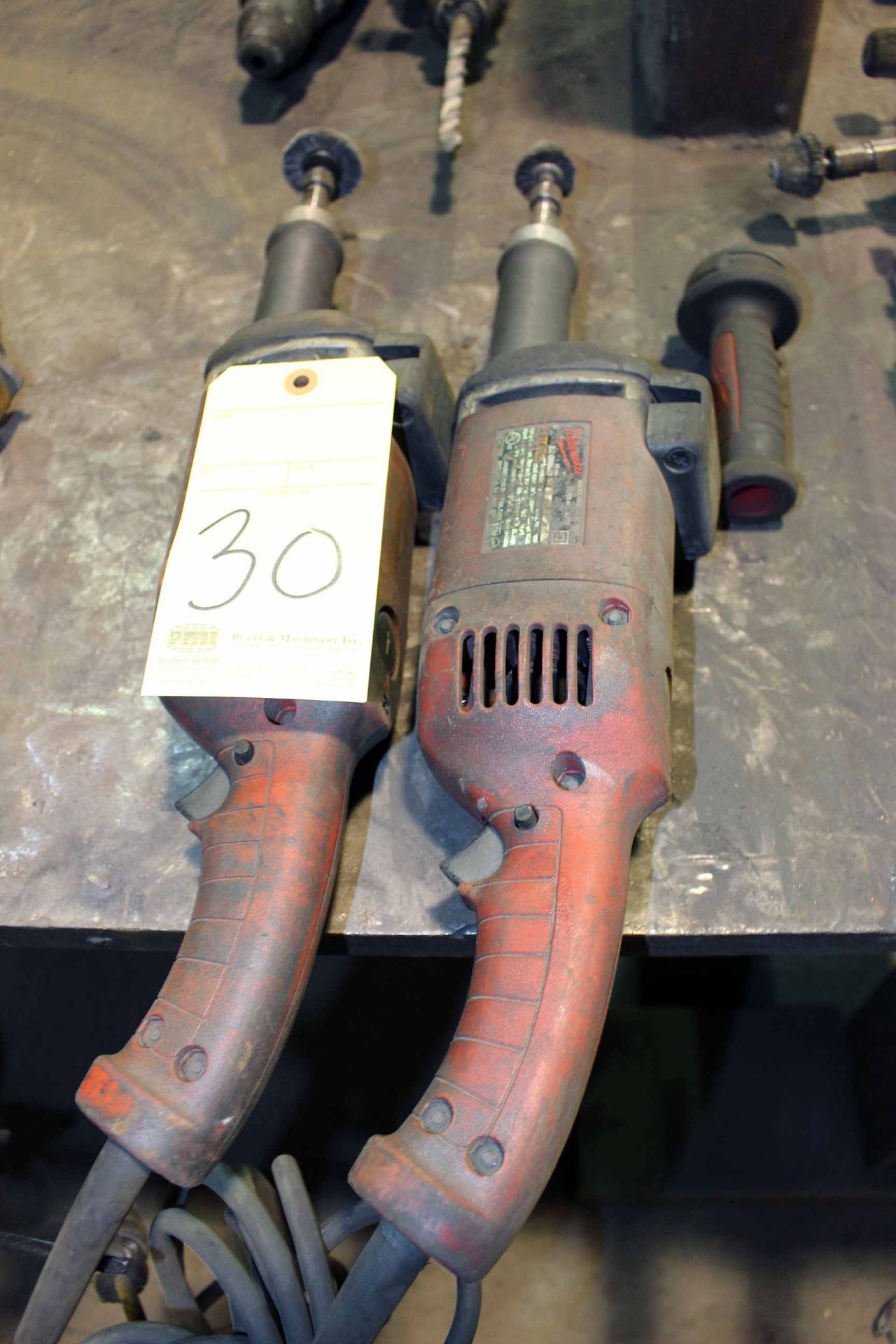 LOT OF ELECTRIC PIPE GRINDERS, I.D.