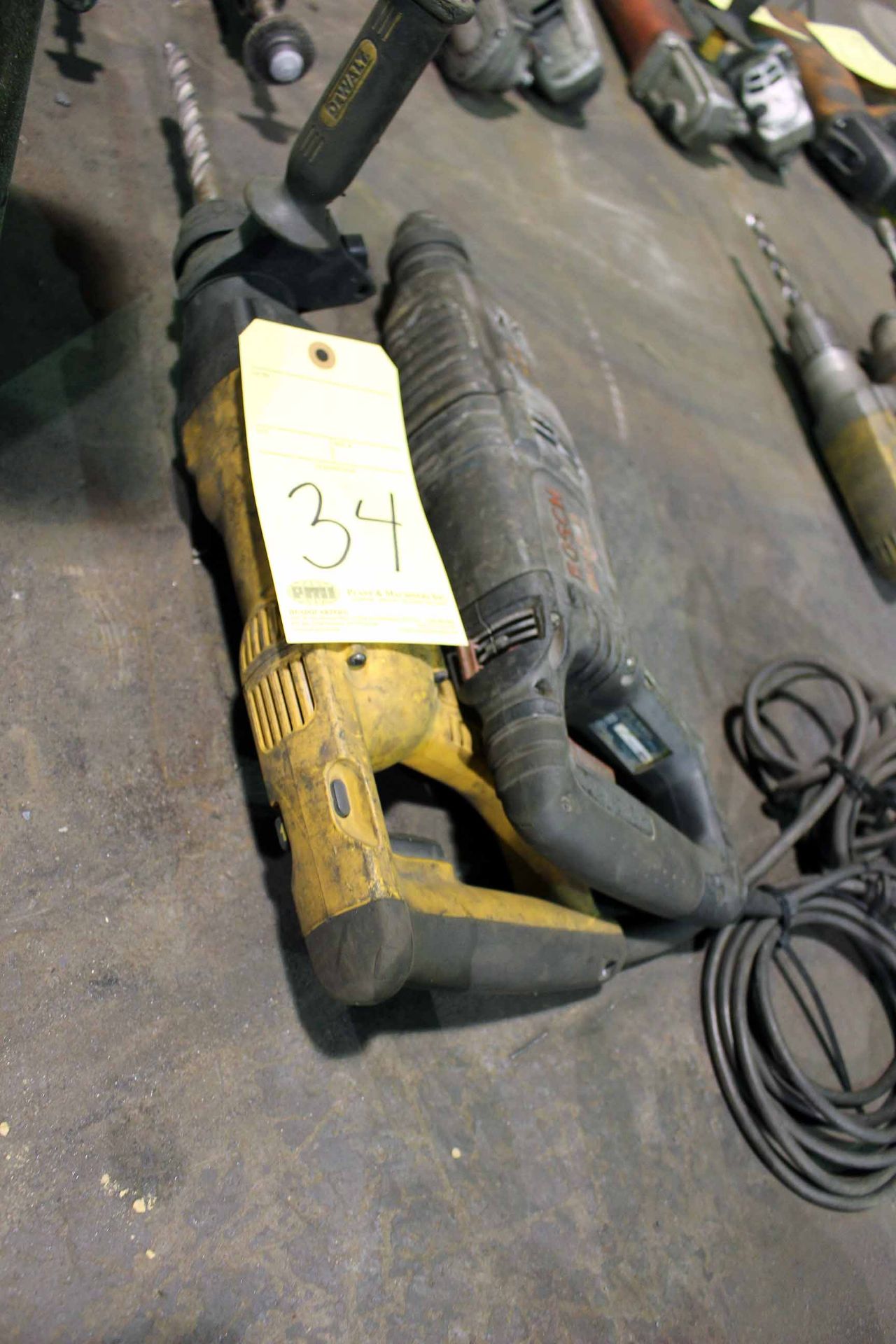 LOT OF ELECTRIC HAMMER DRILLS