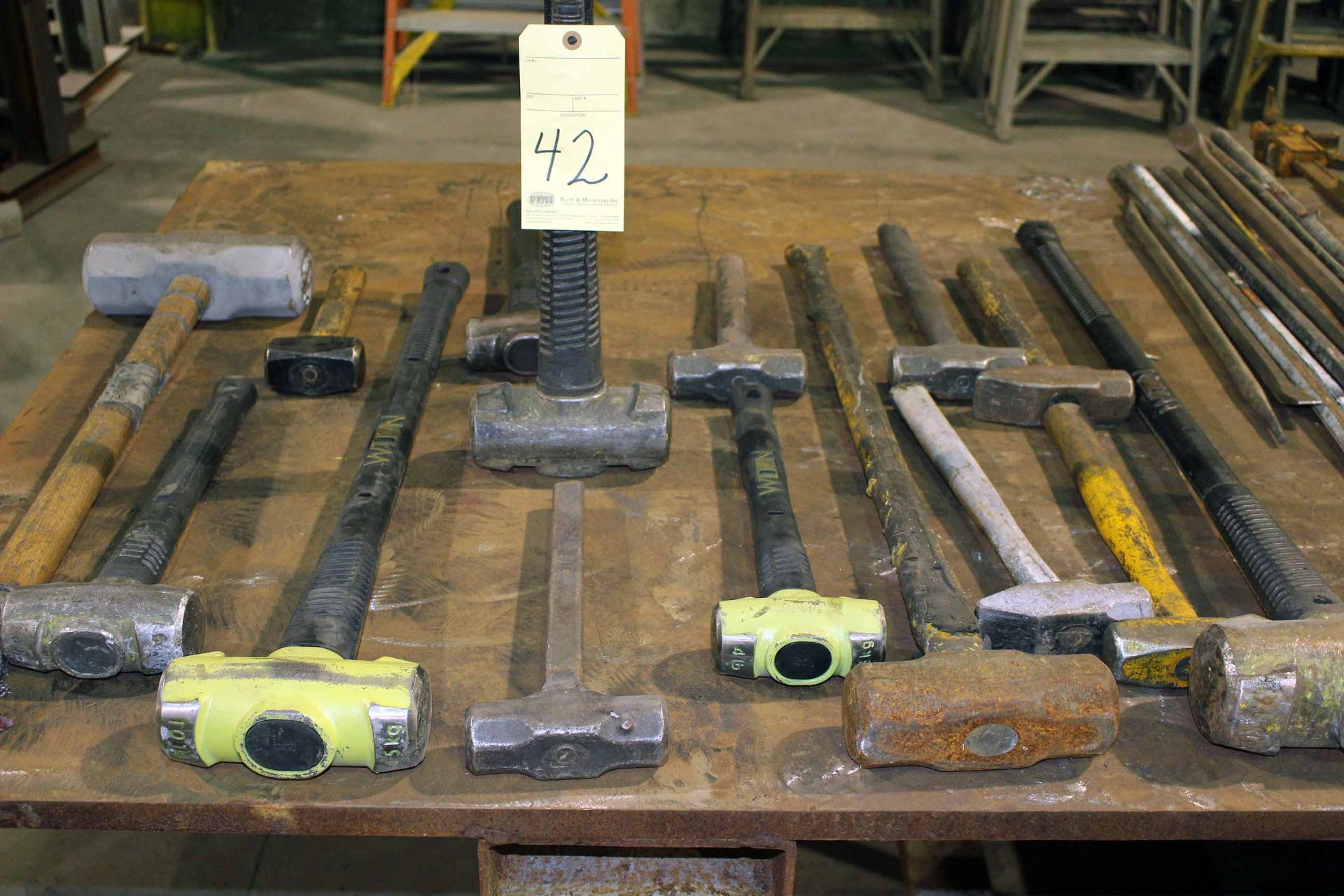 LOT OF SLEDGE HAMMERS