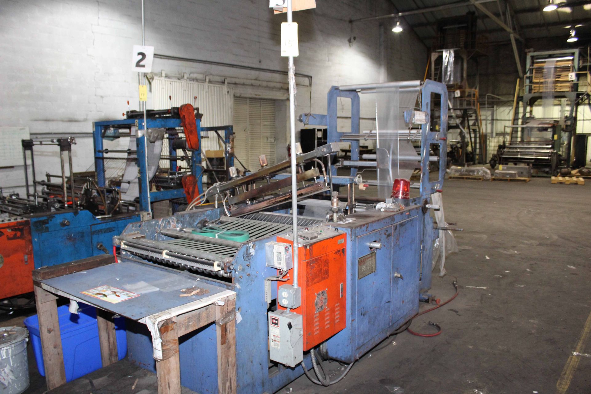 SIDE/WELD MACHINE, DARE ET MDL. EV-32X50, new 1995, print sensor, S/N 320409410 (Line #3)