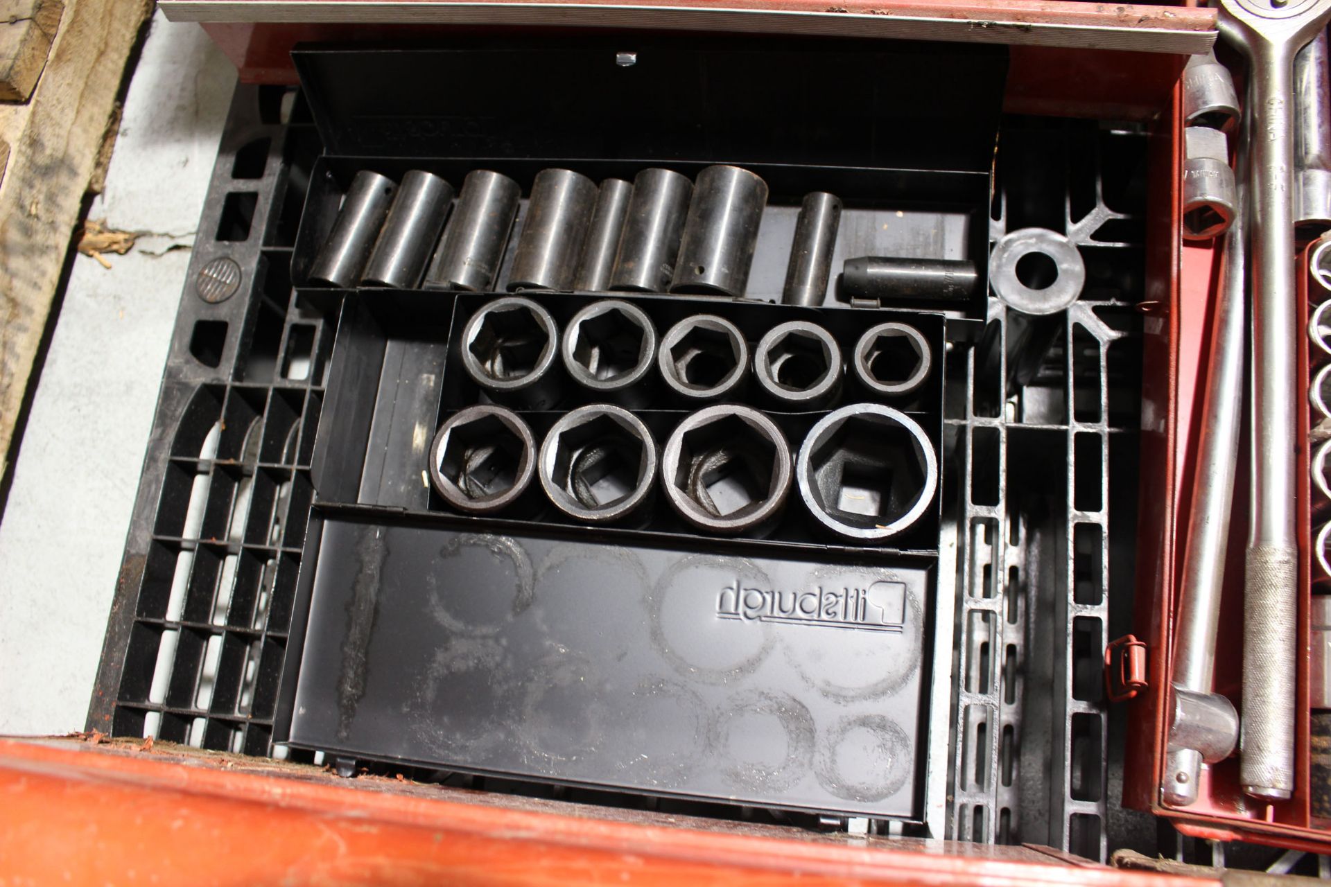 LOT OF TOOLBOXES, w/wrenches, sockets, etc. - Image 3 of 4