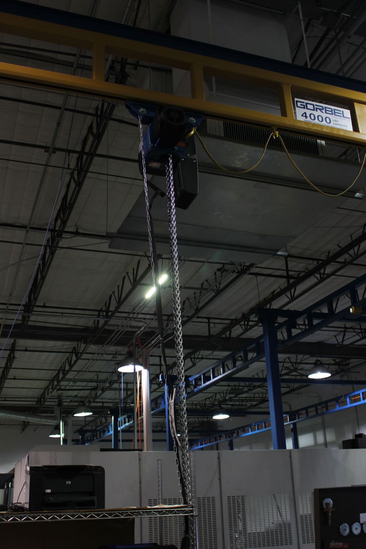 OVERHEAD BRIDGE CRANE SYSTEM, GORBEL 4,000 LB. X 26'-6" SPAN, new 2014, sgl. bridge, manual bridge - Image 4 of 4