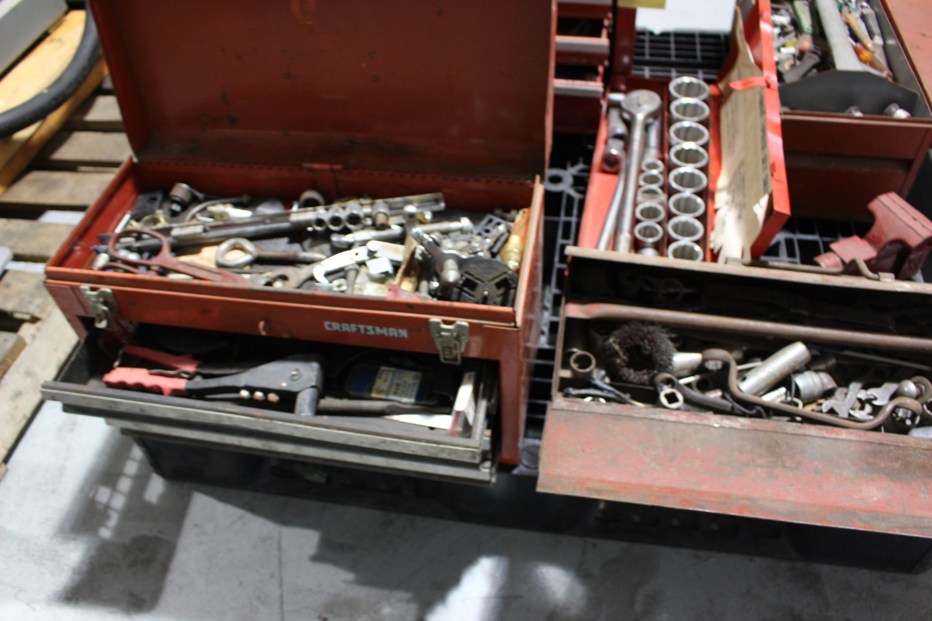 LOT OF TOOLBOXES, w/wrenches, sockets, etc. - Image 4 of 4
