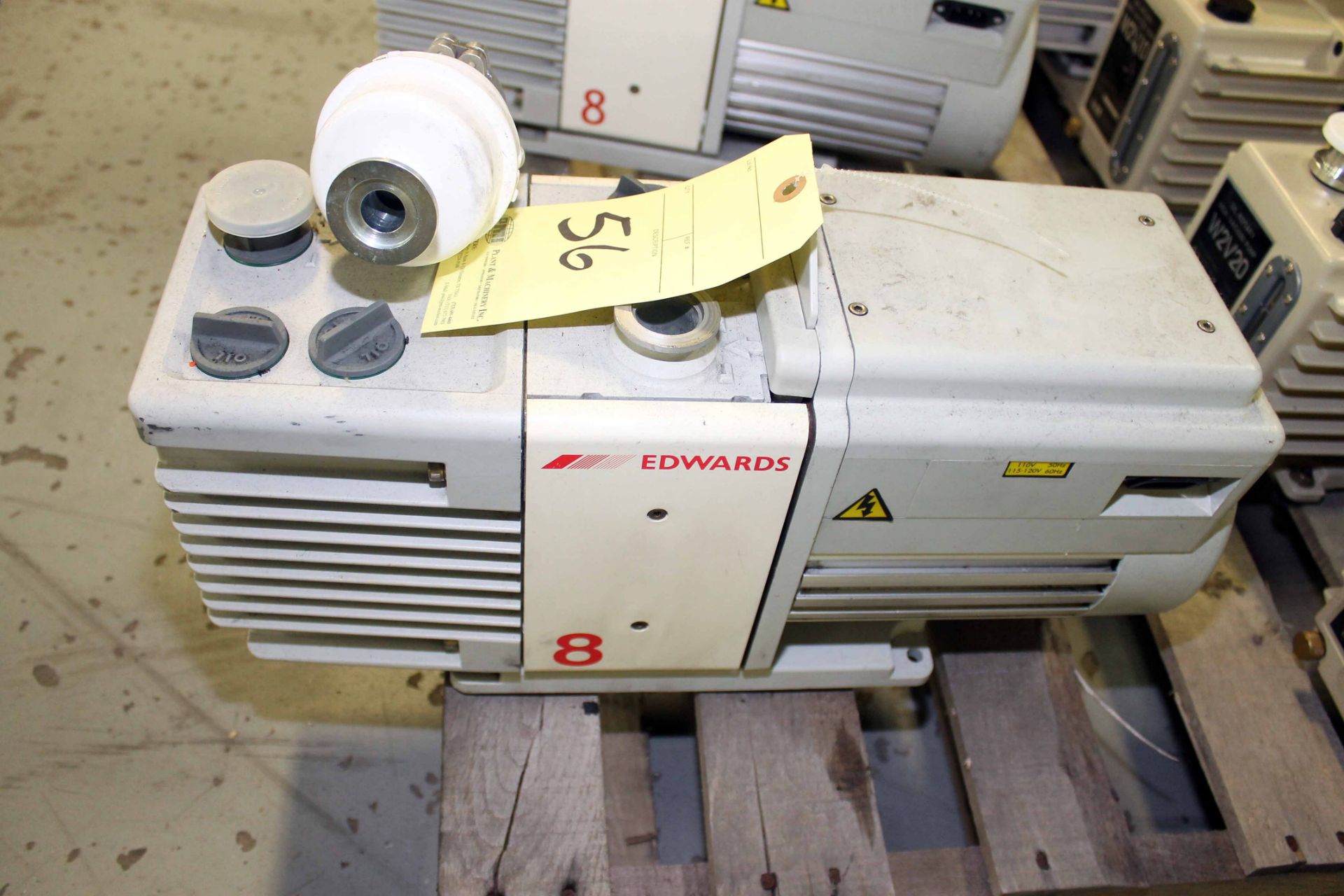 ROTARY VANE VACUUM PUMP, EDWARDS MDL. RV-8 (Location 2 - Fallstone A)