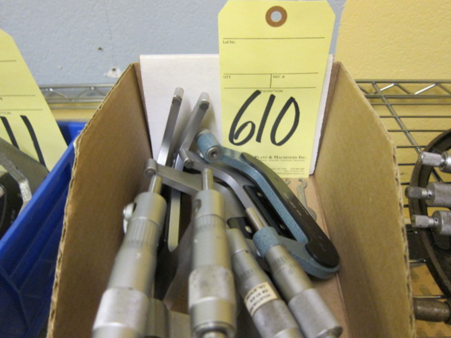 LOT OF MICROMETERS (5), assorted