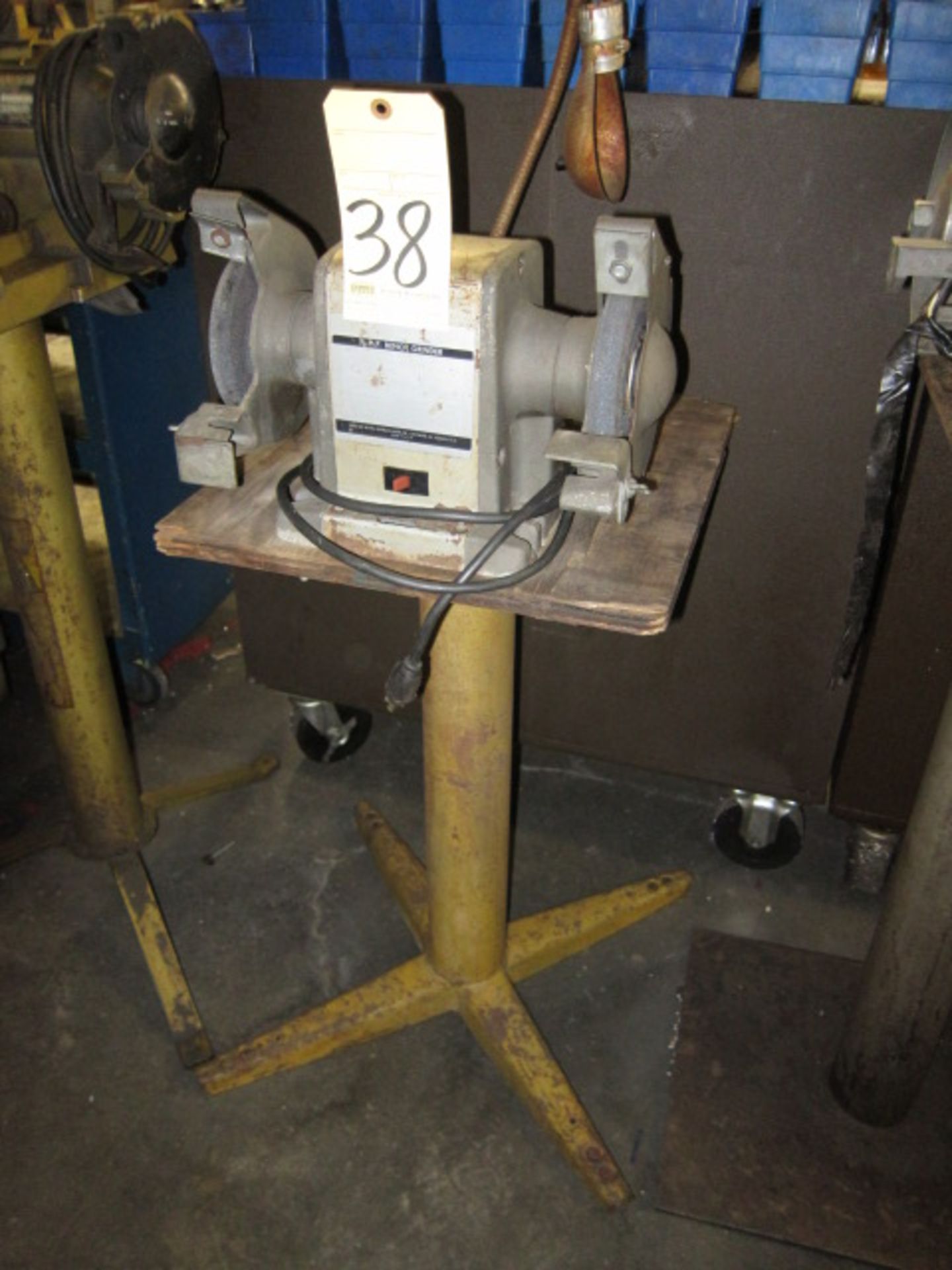 DOUBLE END BENCH GRINDER, SEARS 6", 1/2 HP