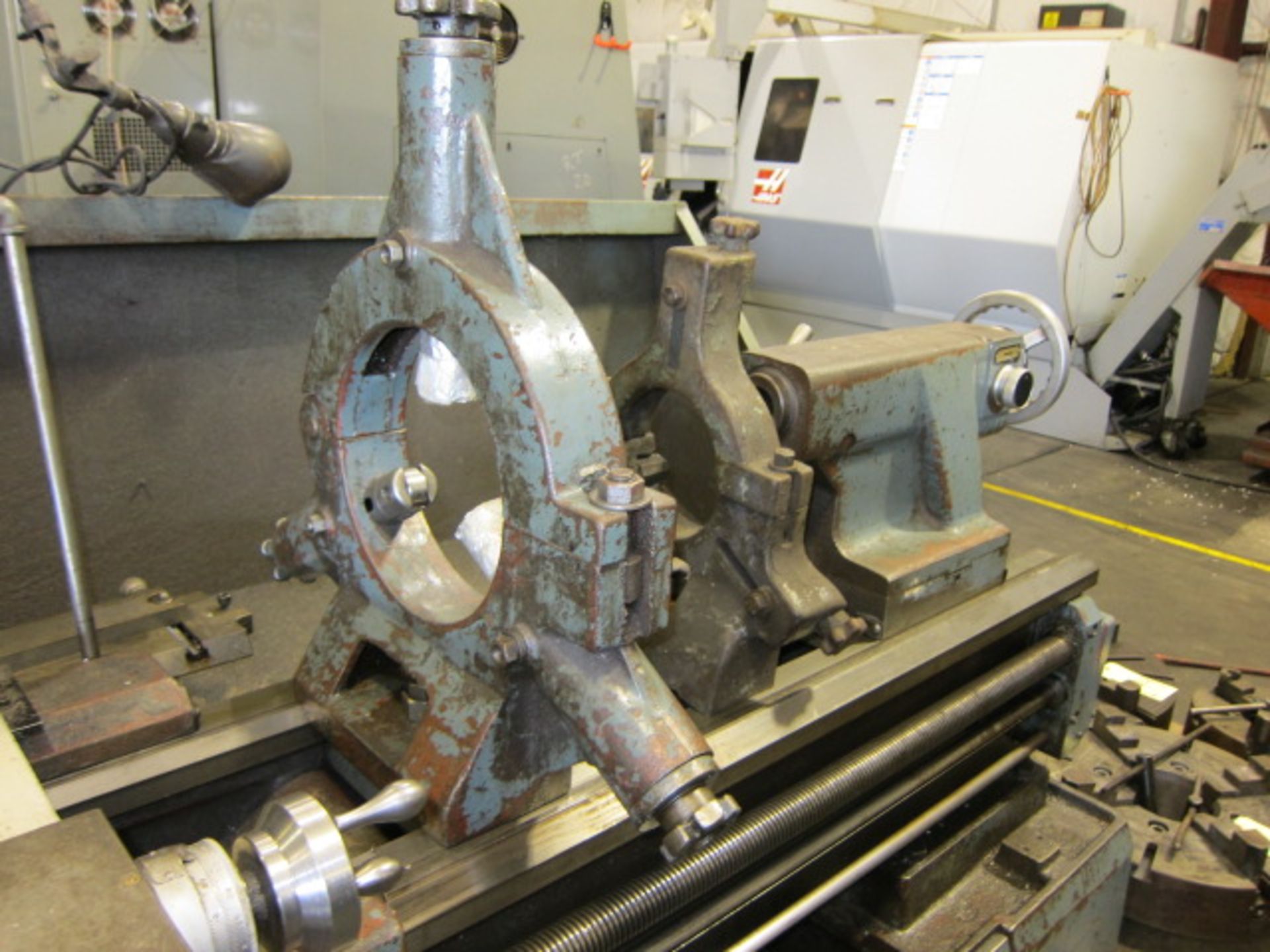GAP BED ENGINE LATHE, KINGSTON 22" X 60" MDL. HD2260, new 1997, spds: 20-1200 RPM, 2-axis D.R.O., - Image 4 of 8