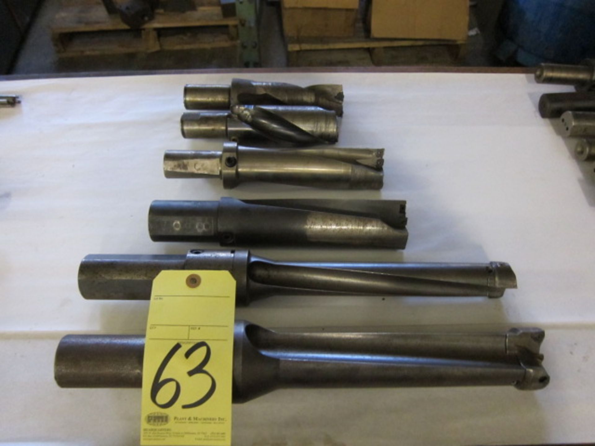 LOT OF INSERT DRILLS (6), assorted