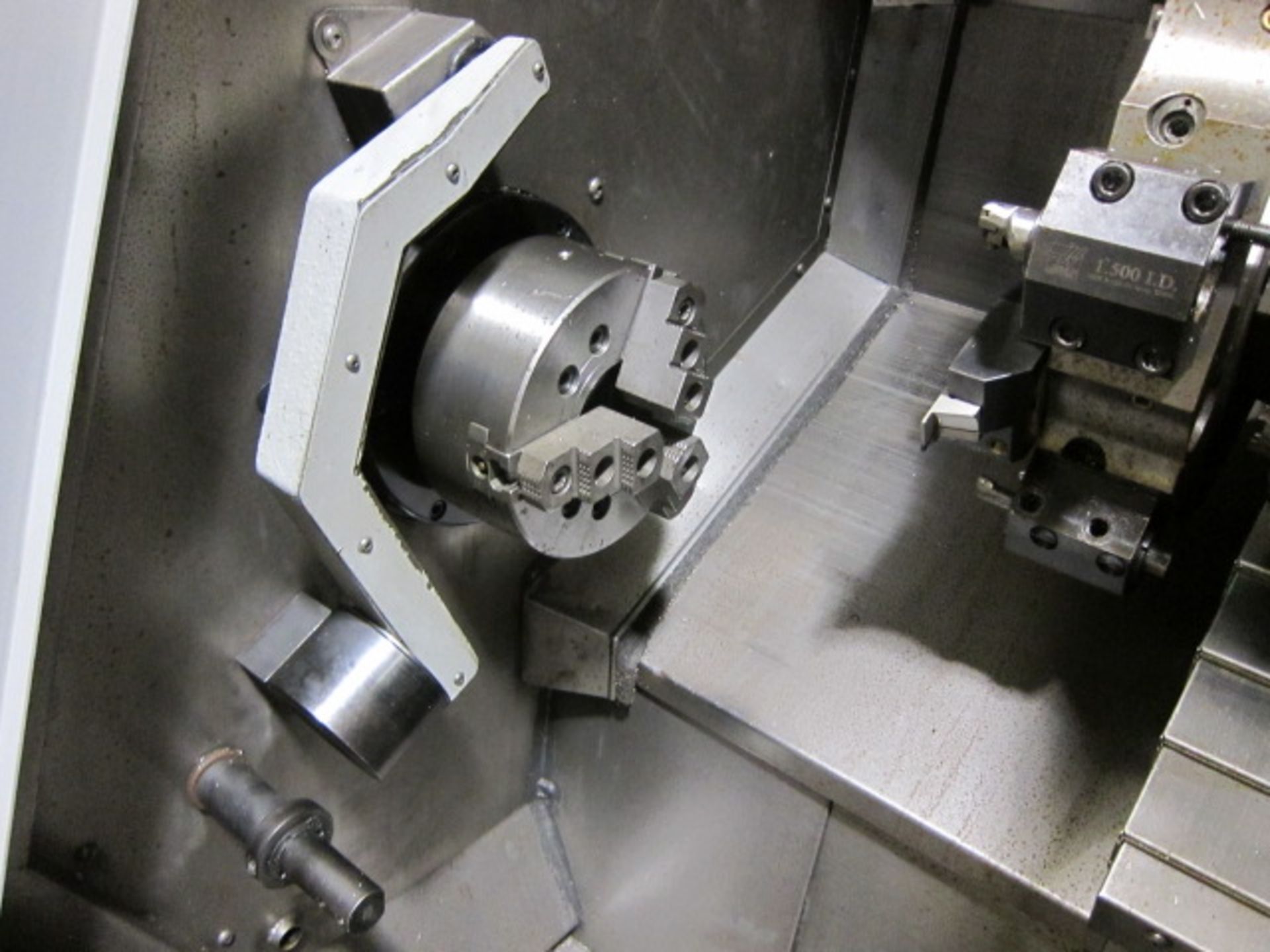 CNC LATHE, HAAS MDL. SL20T, new 12/2007, 23” sw. over apron, 9.5” sw. over crosslide, 10.3” - Image 6 of 8