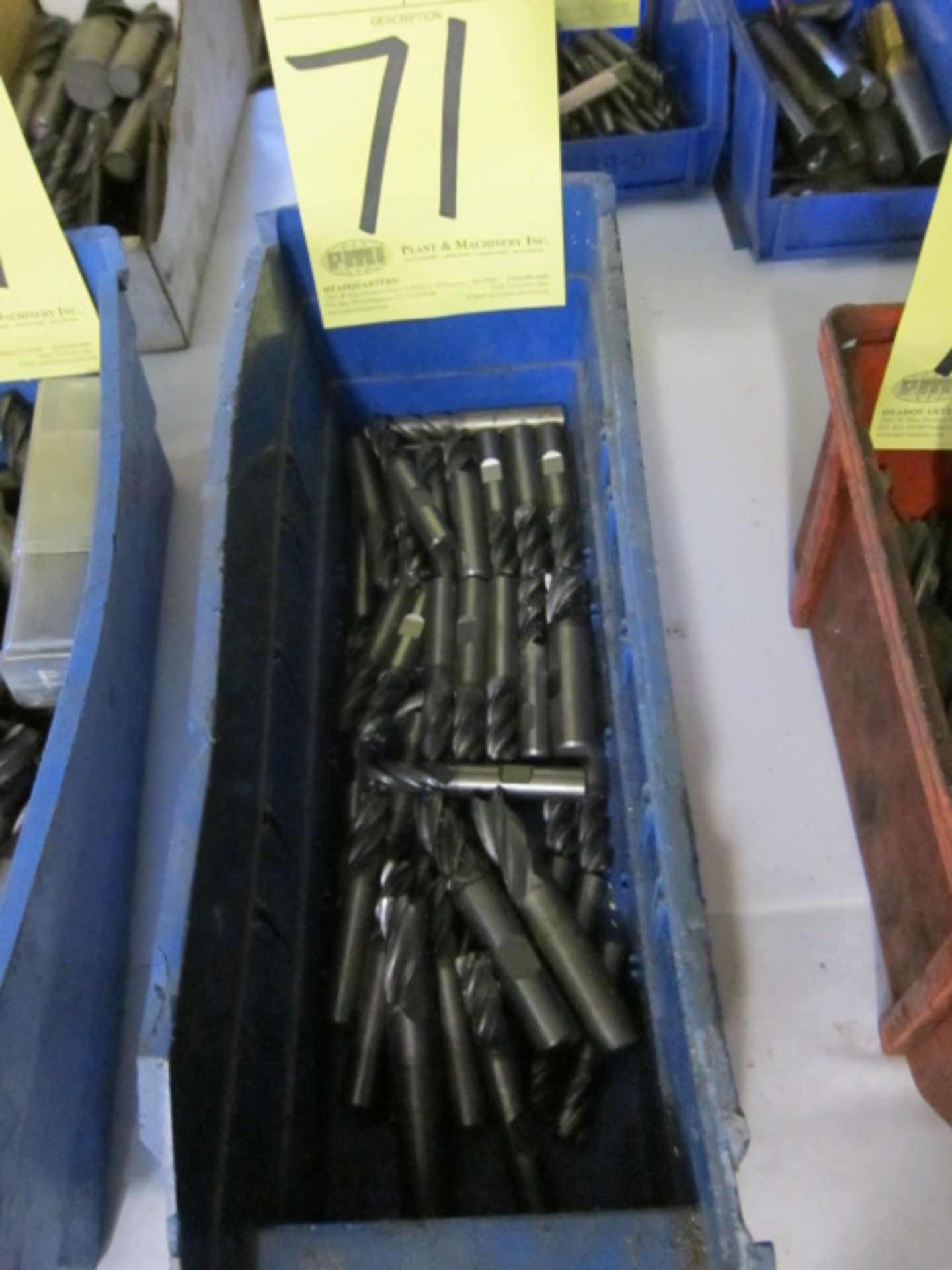 LOT OF CARBIDE ENDMILLS (in one box)