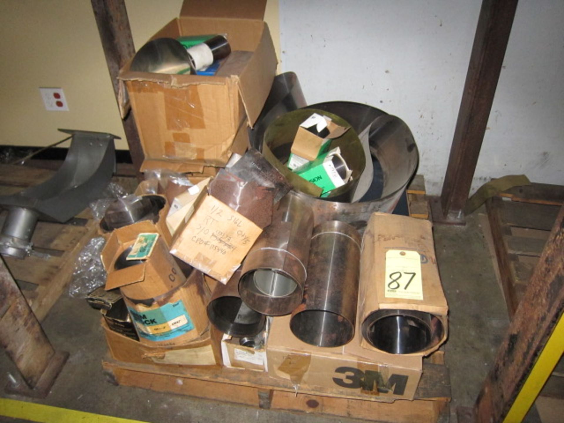 LOT OF RAW MATERIAL: shim stock (on one skid)
