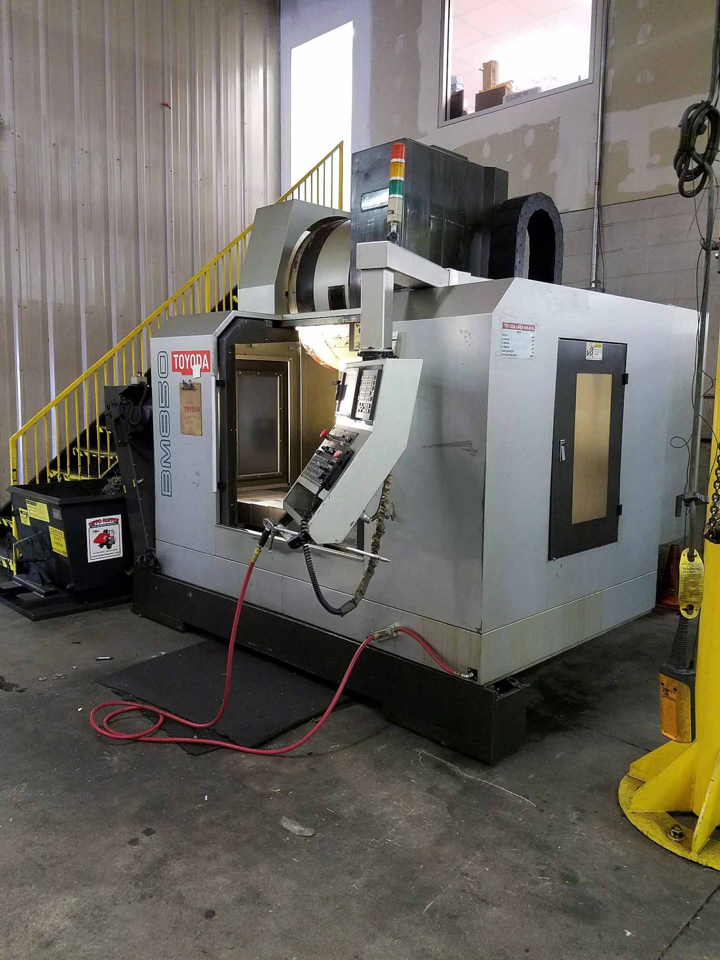 VERTICAL MACHINING CENTER, TOYODA AWEA MDL. BM-850, new 2006, Fanuc Series 18i-MB CNC control, 33" - Image 9 of 13