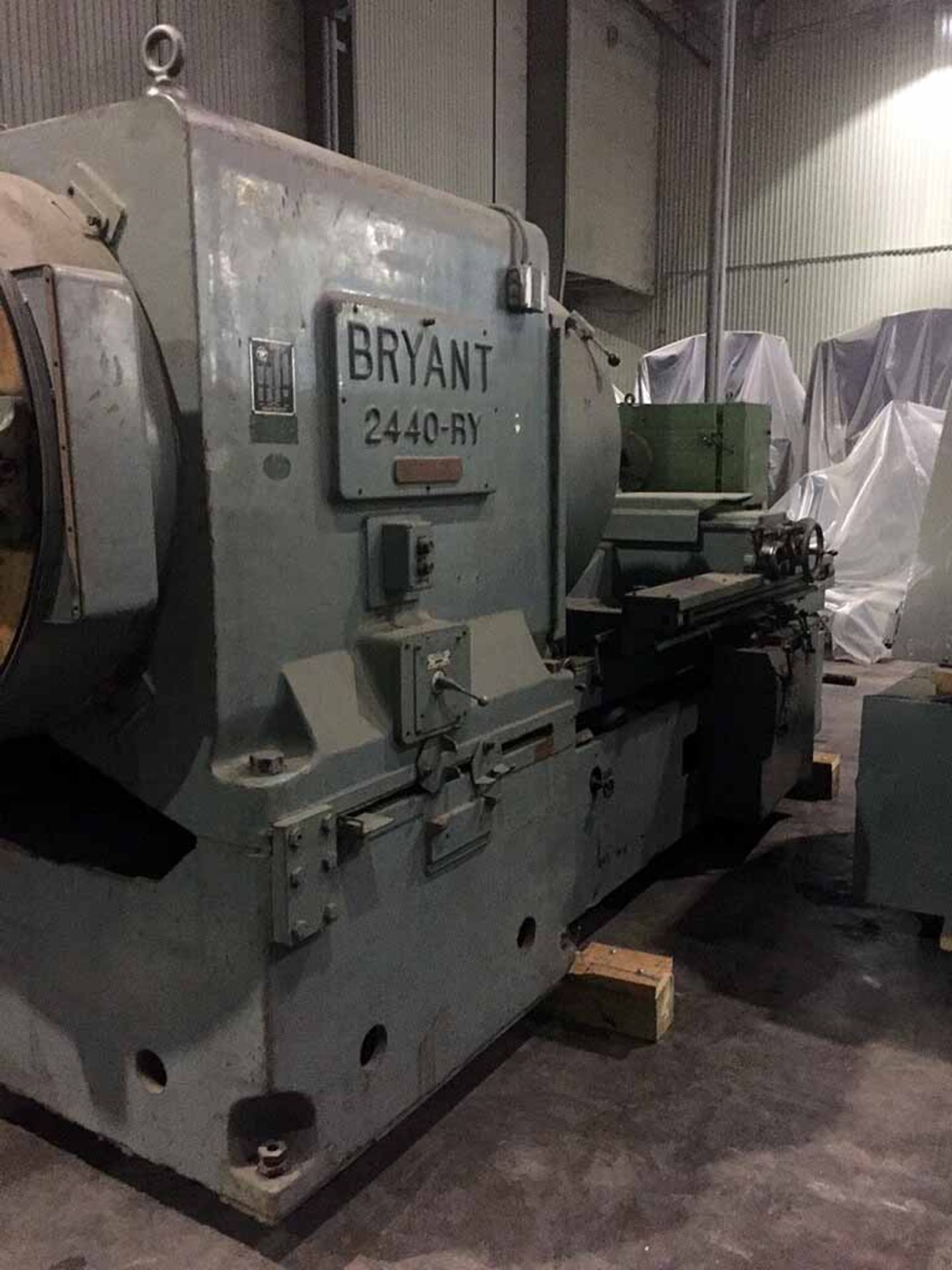 HOLLOW SPINDLE INTERNAL GRINDER, BRYANT MDL. 2440-RY, 19-1/4" headstock spdl. bore, 28" max.