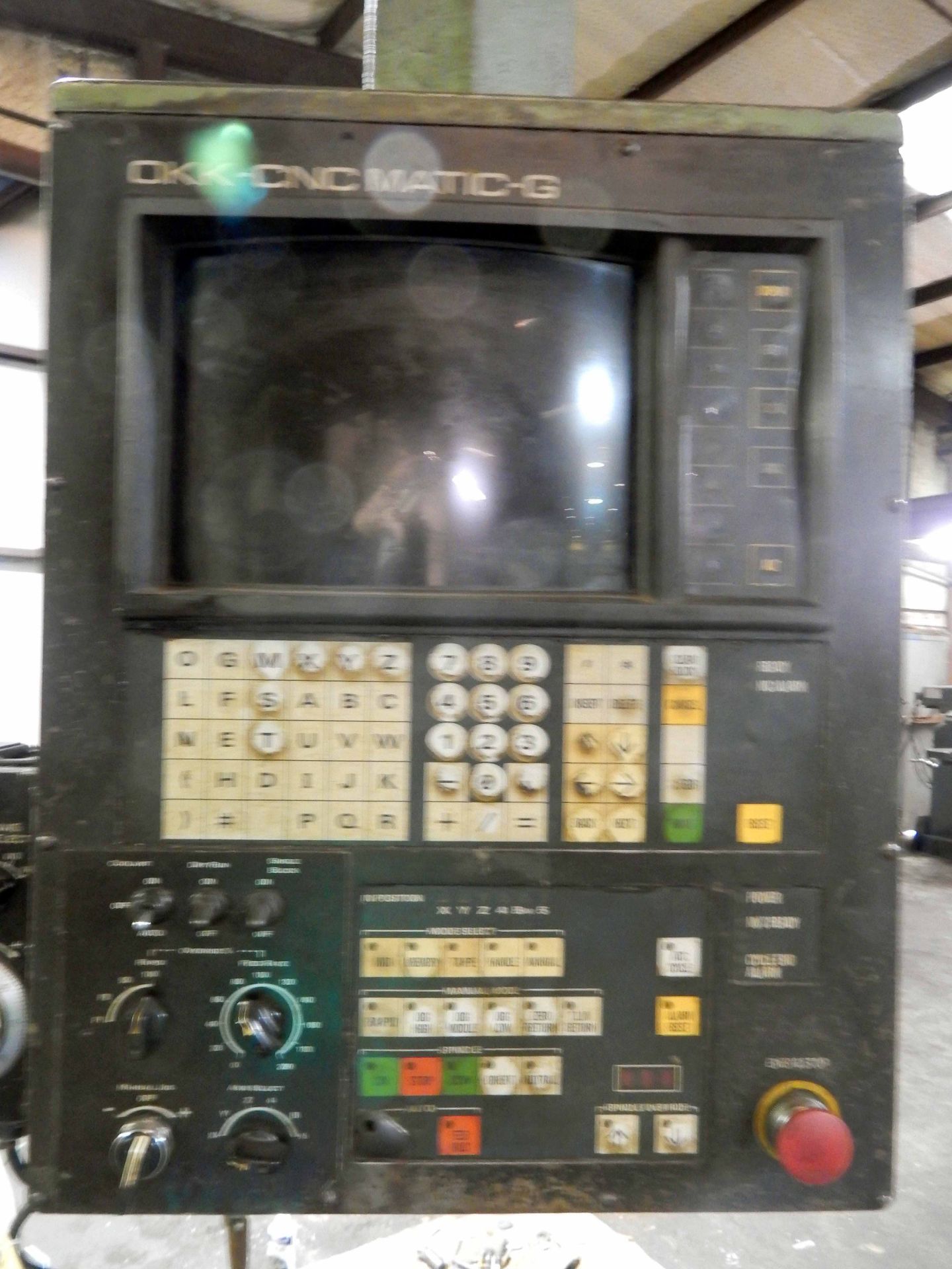 CNC VERTICAL MACHINING CENTER, OKK MDL. MCV-820, OKK Matic-G CNC control, 32" x 72" table, 60 pos. - Image 2 of 5