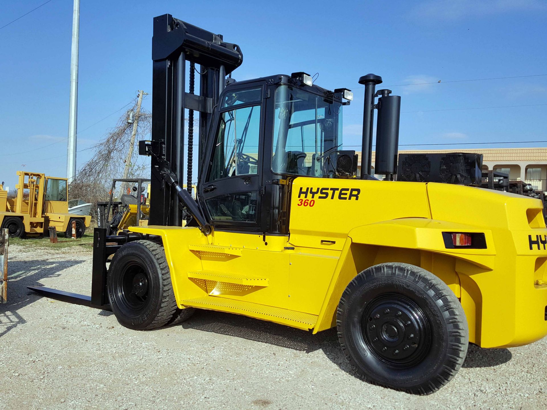 LARGE CAPACITY FORKLIFT, HYSTER 36,000 LB. CAP. MDL. H360HD, new 2006, diesel, 160" standard mast,