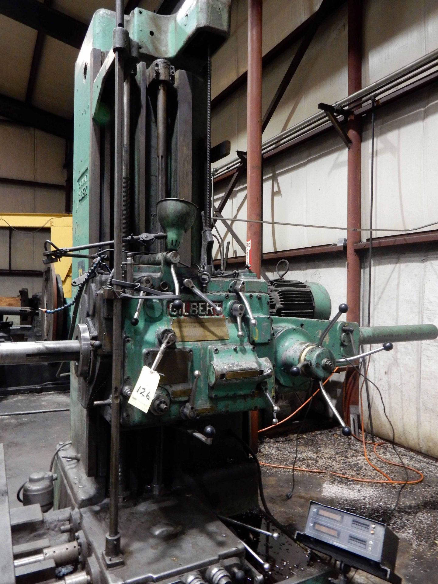 HORIZONTAL BORING MILL, CINCINNATI GILBERT, 43" x 65" table, Mitutoyo D.R.O., S/N N.A. (must be - Image 2 of 4