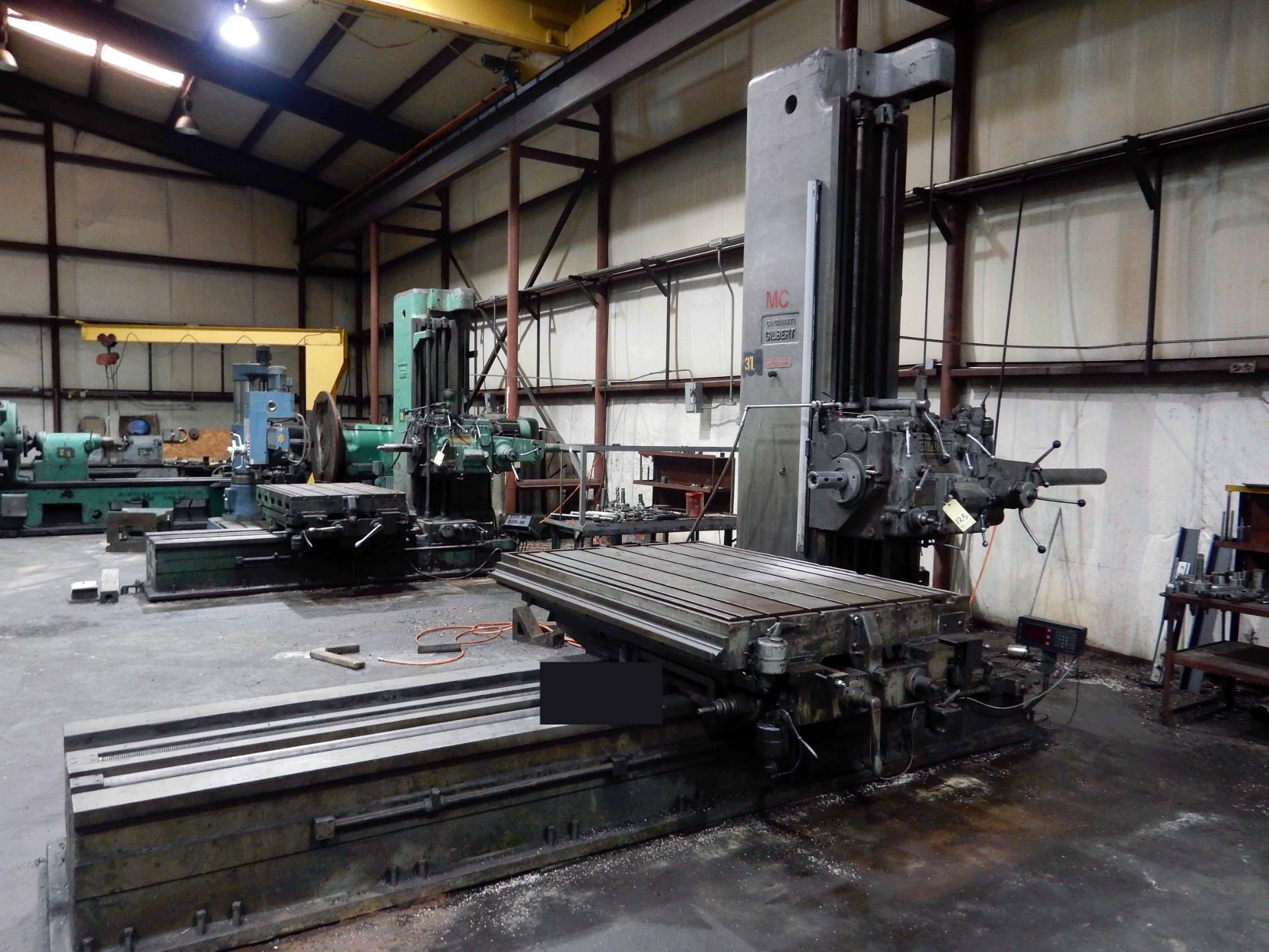 HORIZONTAL BORING MILL, CINCINNATI GILBERT, 53" x 78" table, Sargon D.R.O., S/N N.A. (must be