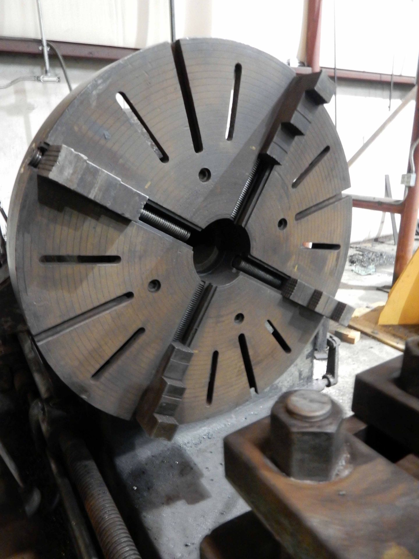 ENGINE LATHE, LANGE, approx. 52" sw. x 15" in gap, approx. 32" x 144" centers outside gap, 36" - Image 3 of 3