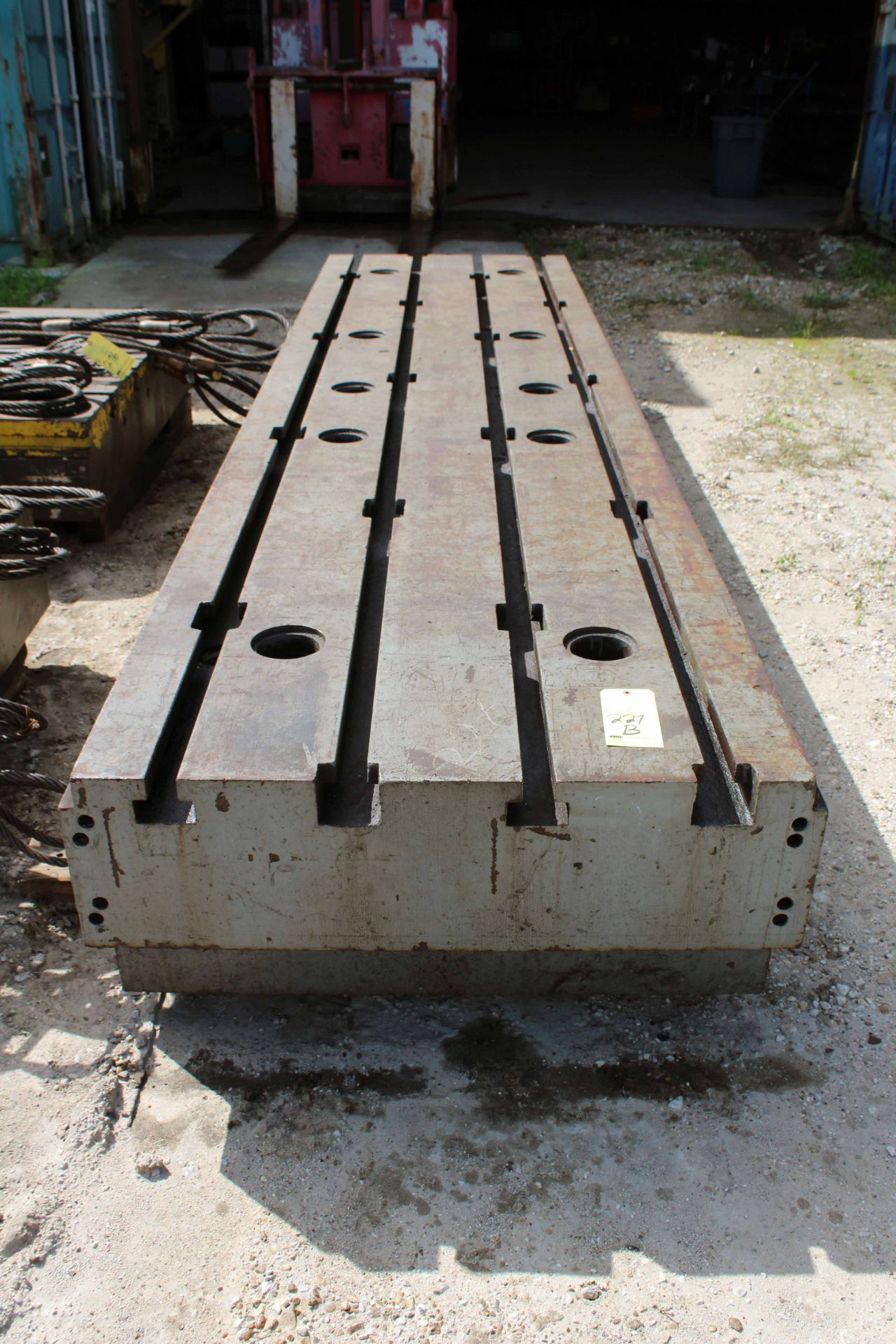 T-SLOTTED SETUP FIXTURE, 13' x 41" x 20", approx. 15,000 lb. (Location 16 - this location will