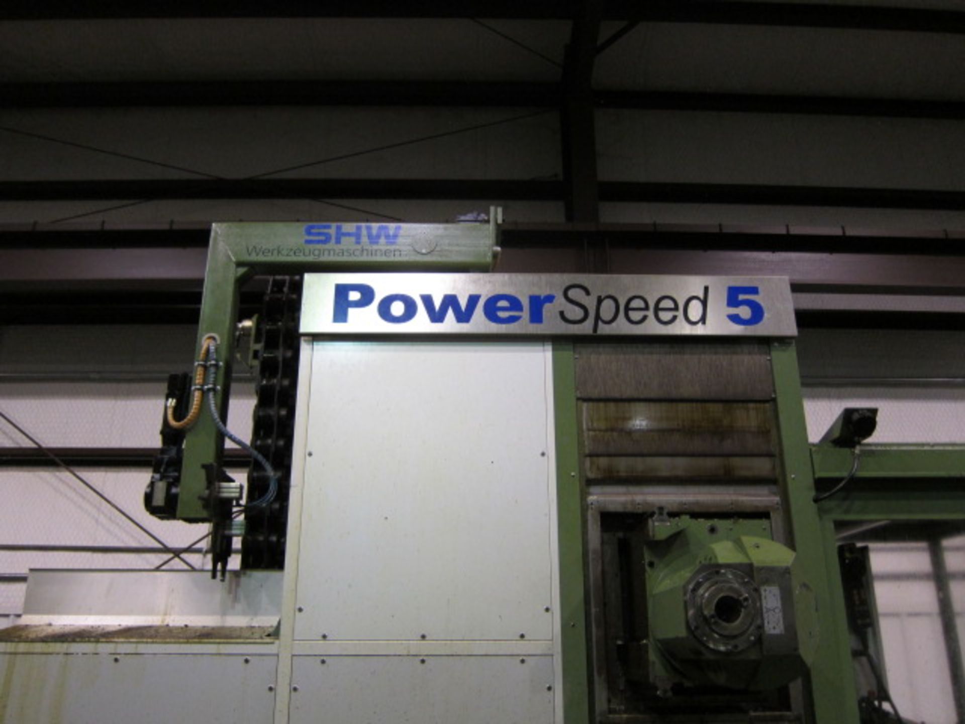 TRAVELLING COLUMN CNC HORIZONTAL MACHINING CENTER, SHW MDL. POWERSPEED 5, new 2007, Heidenhain - Image 6 of 23