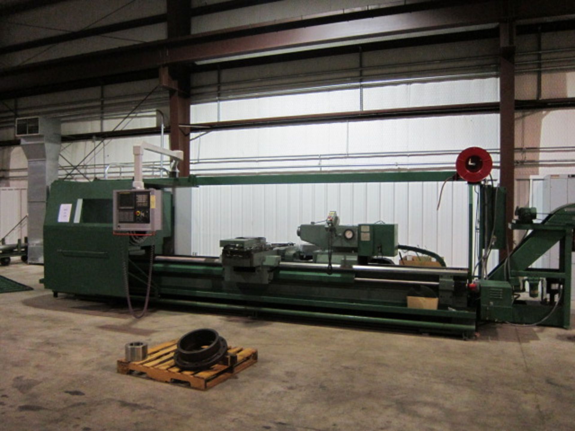 CNC HOLLOW SPINDLE LATHE, LODGE & SHIPLEY MDL. PROFITURN 40, rebuilt & retrofitted 2015 w/Fanuc 0iTD