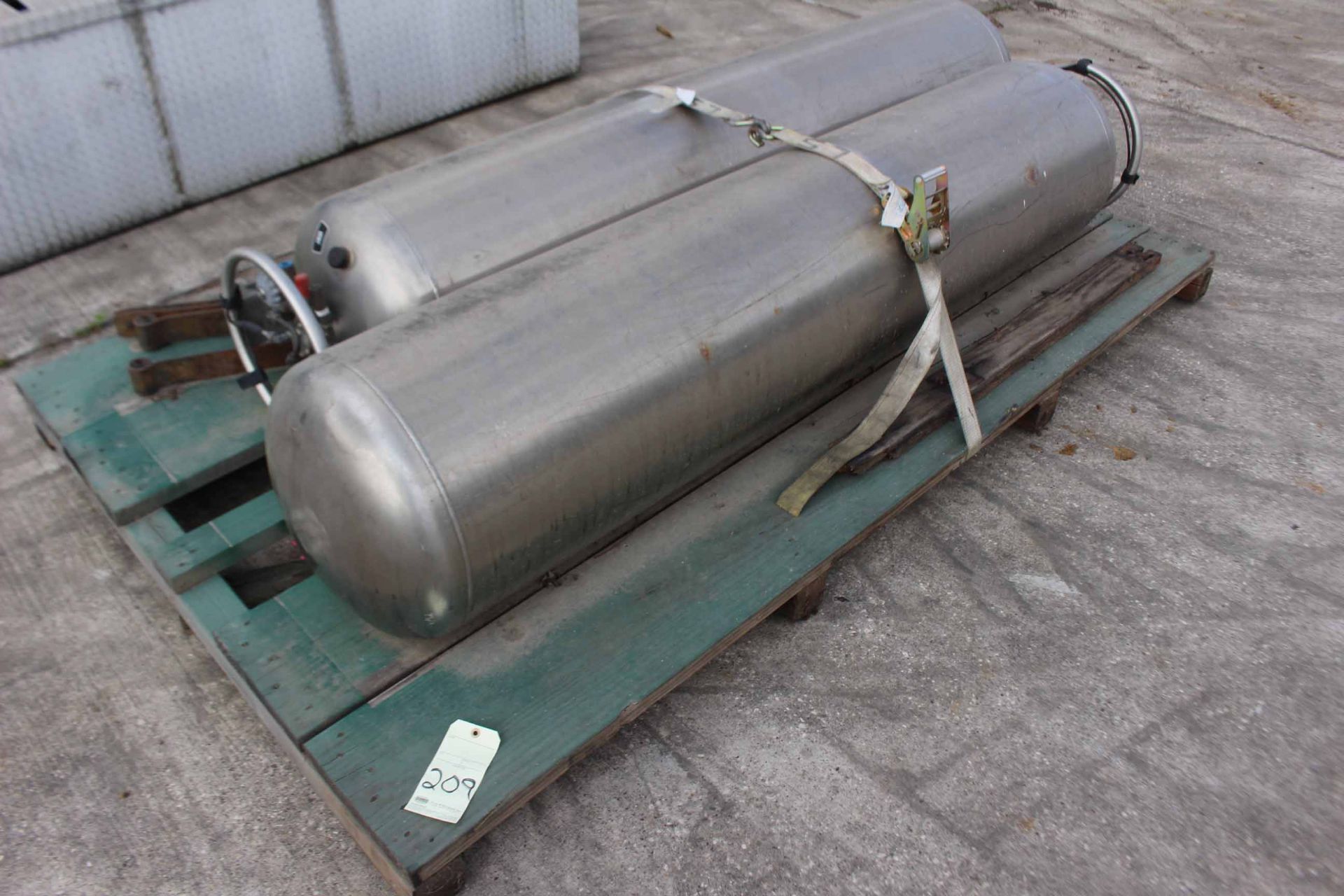 LOT OF STAINLESS STEEL FUEL TANKS, LNG