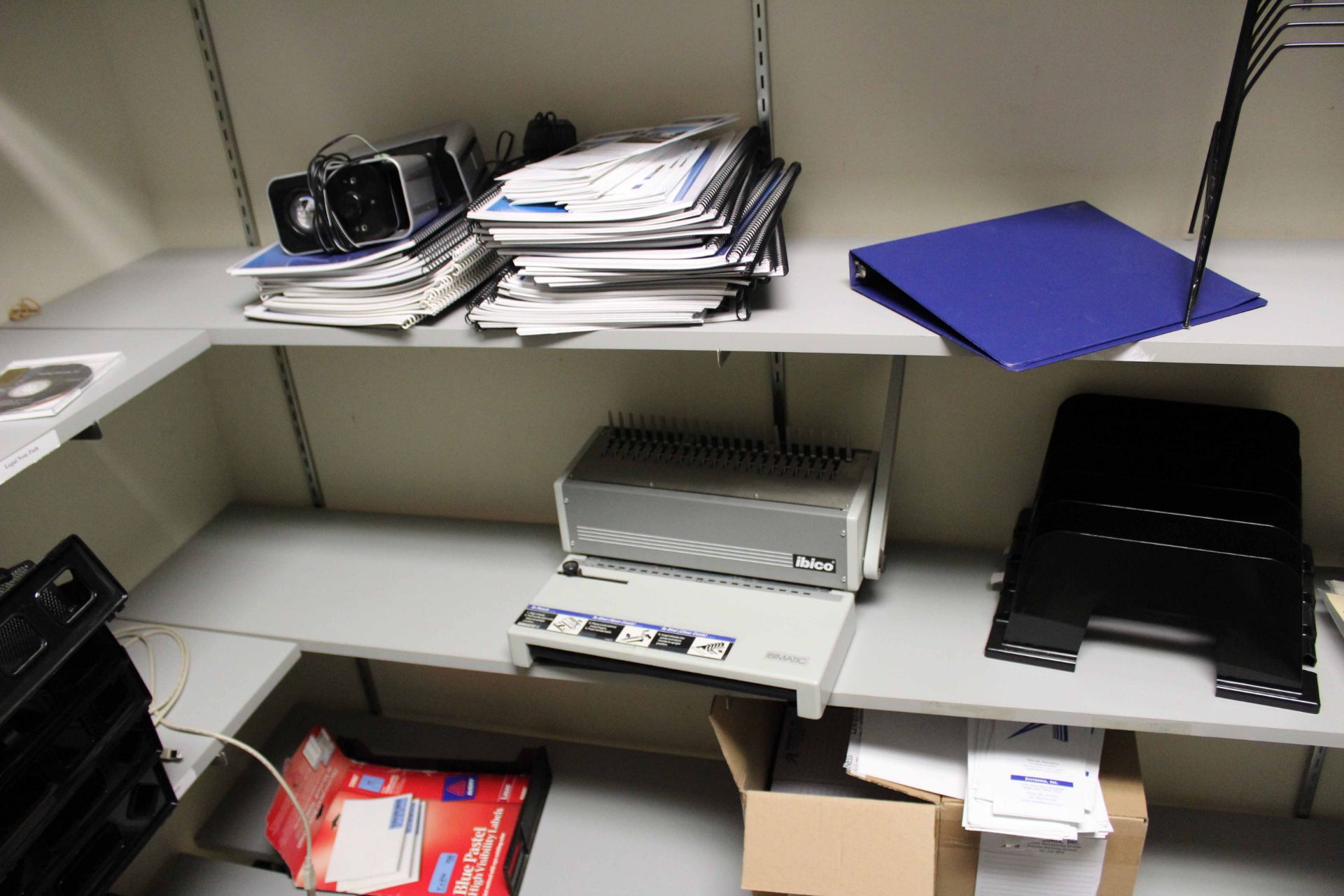 LOT CONSISTING OF OFFICE SUPPLY ROOM (shelves not included) - Image 5 of 6