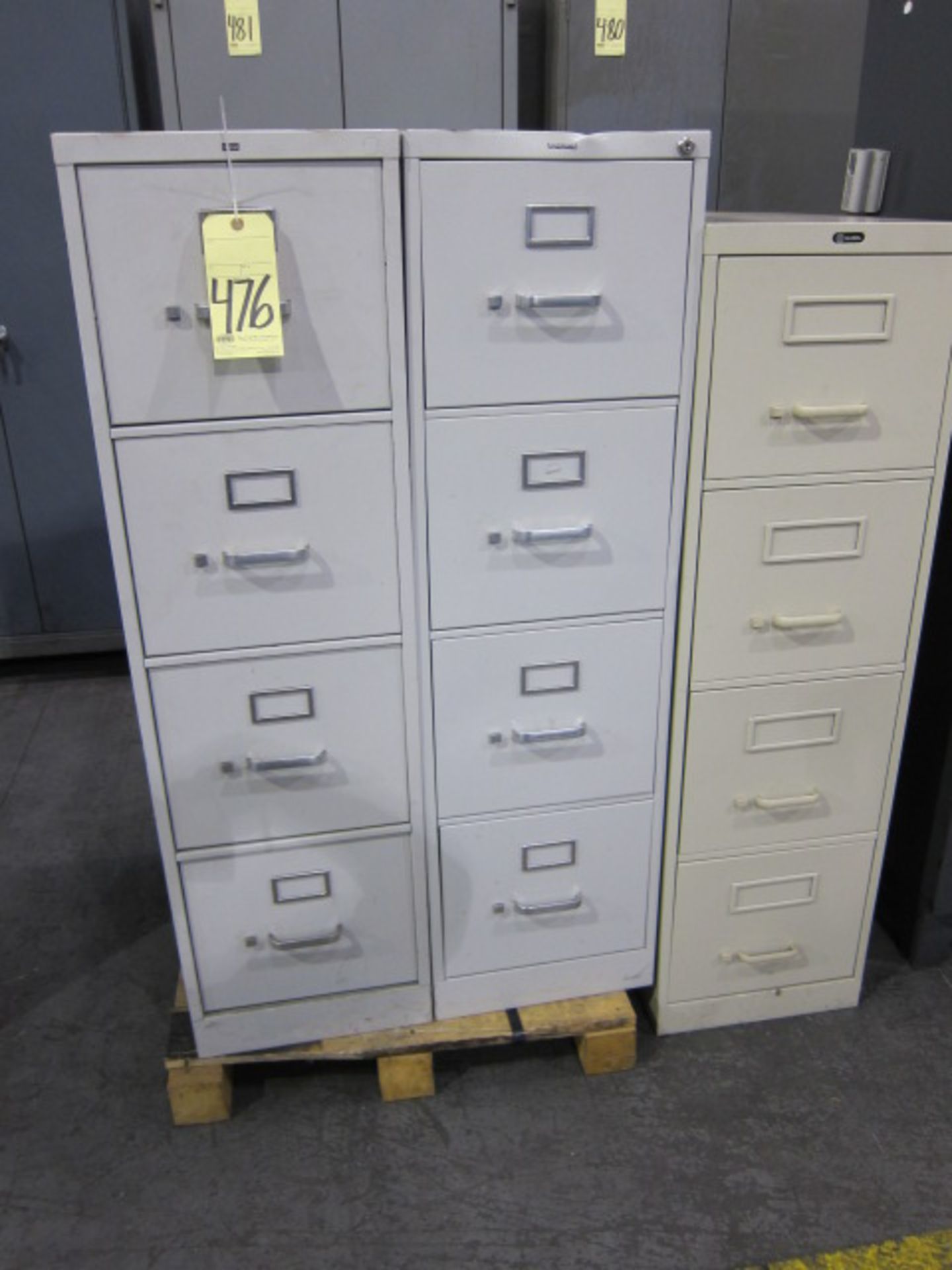 LOT OF FILE CABINETS (3), 4-drawer
