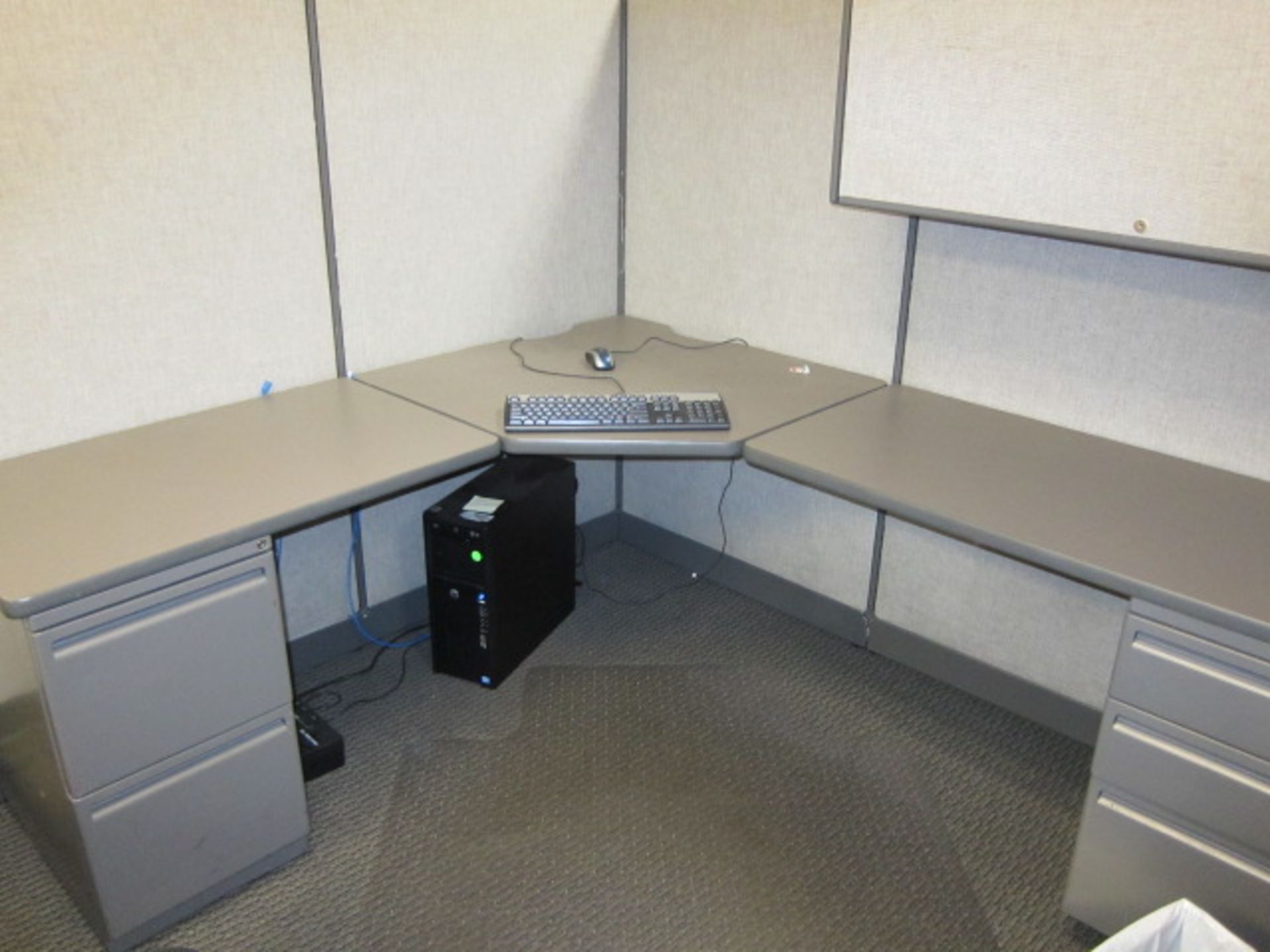 LOT CONSISTING OF: partition panels (22) & desks (4) - Image 6 of 6