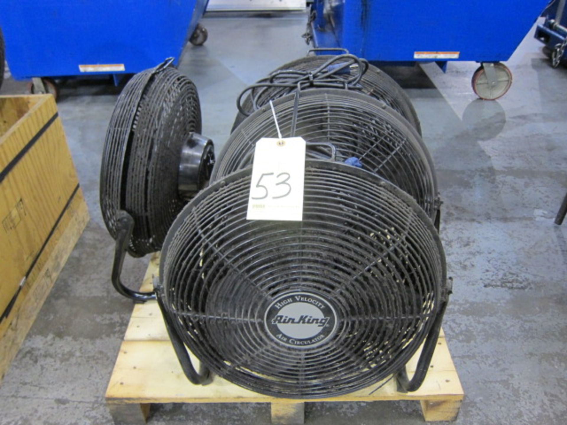 LOT OF AIR CIRCULAR FANS (4), AIR KING