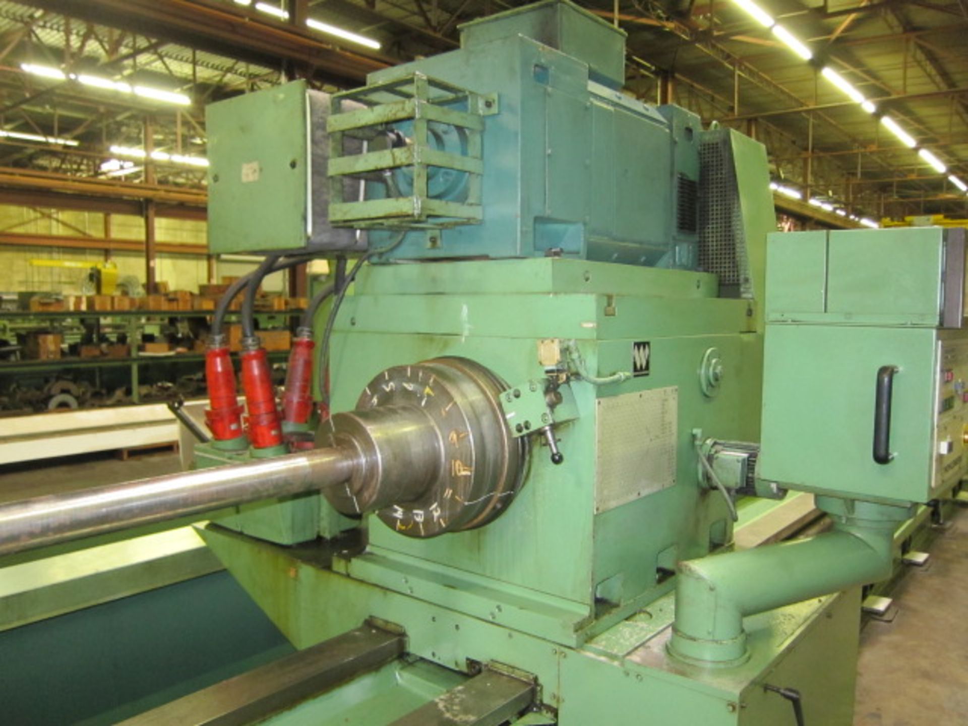 COUNTER ROTATING DEEP HOLE BORING MACHINE, WOHLENBERG MDL. PB2-1000 X 11M, new 1988, 39.37” sw. over - Image 4 of 31