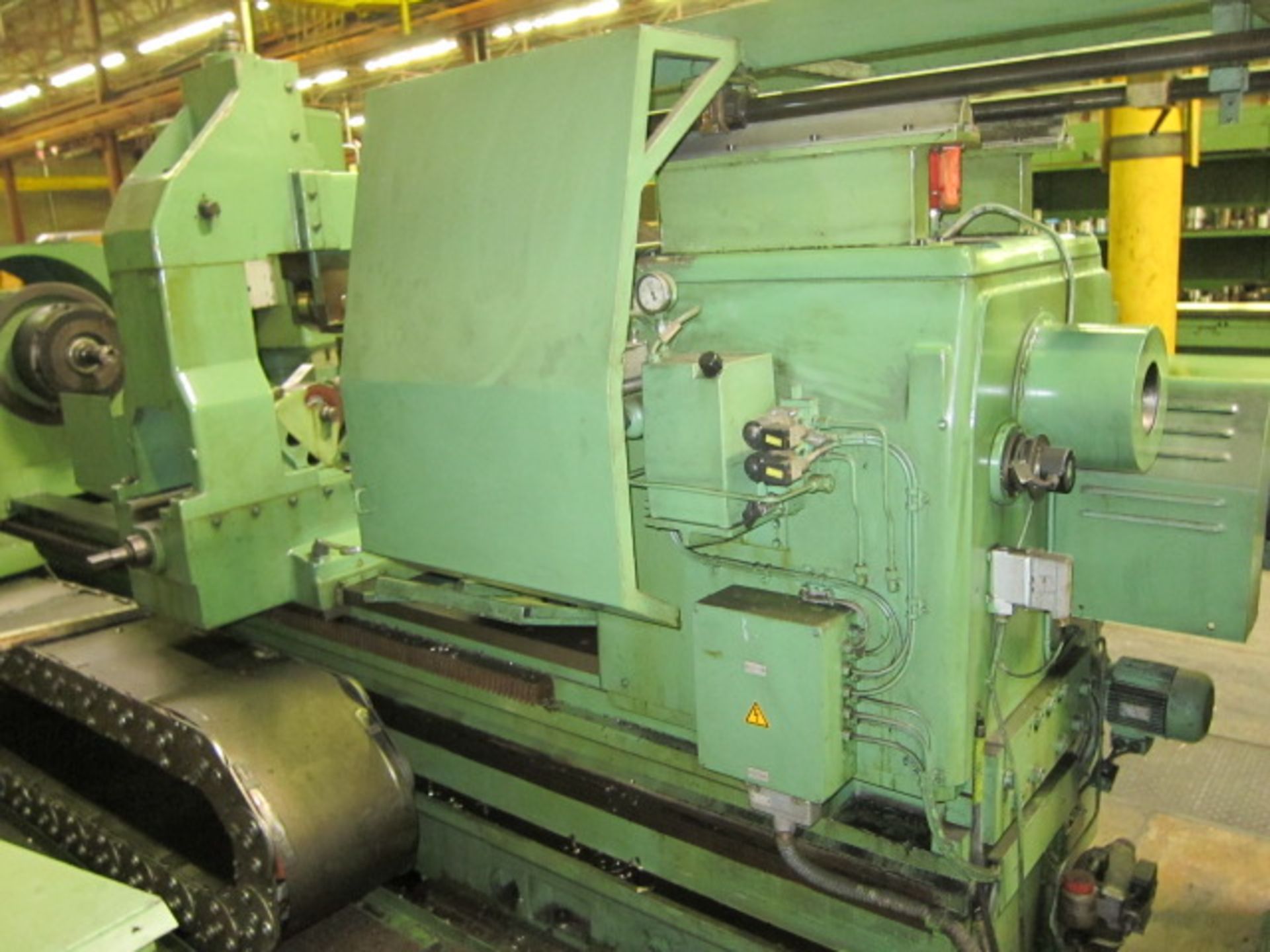COUNTER ROTATING DEEP HOLE BORING MACHINE, WOHLENBERG MDL. PB2-1000 X 11M, new 1995, 39.37” sw. over - Image 25 of 38
