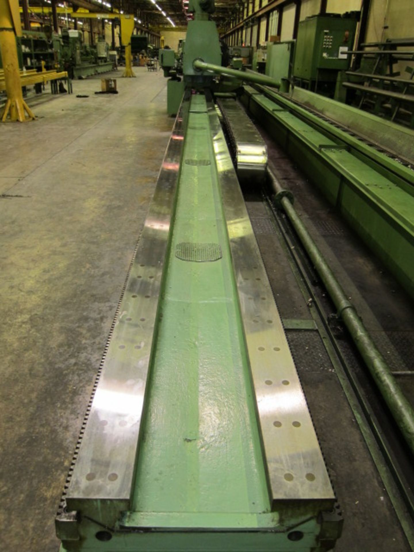 COUNTER ROTATING DEEP HOLE BORING MACHINE, WOHLENBERG MDL. PB2-1000 X 11M, new 1995, 39.37” sw. over - Image 19 of 38