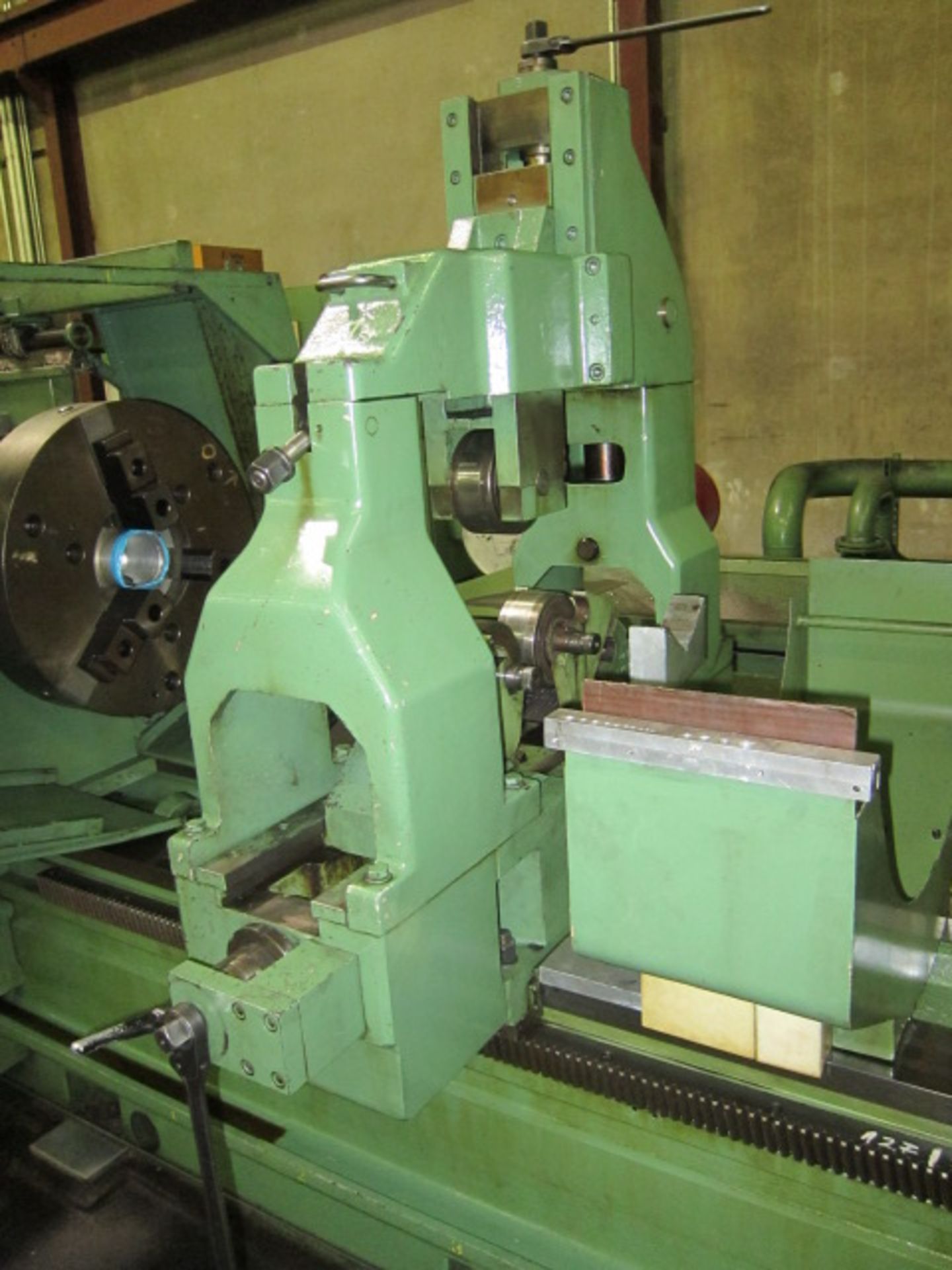COUNTER ROTATING DEEP HOLE BORING MACHINE, WOHLENBERG MDL. PB2-1000 X 11M, new 1995, 39.37” sw. over - Image 6 of 38