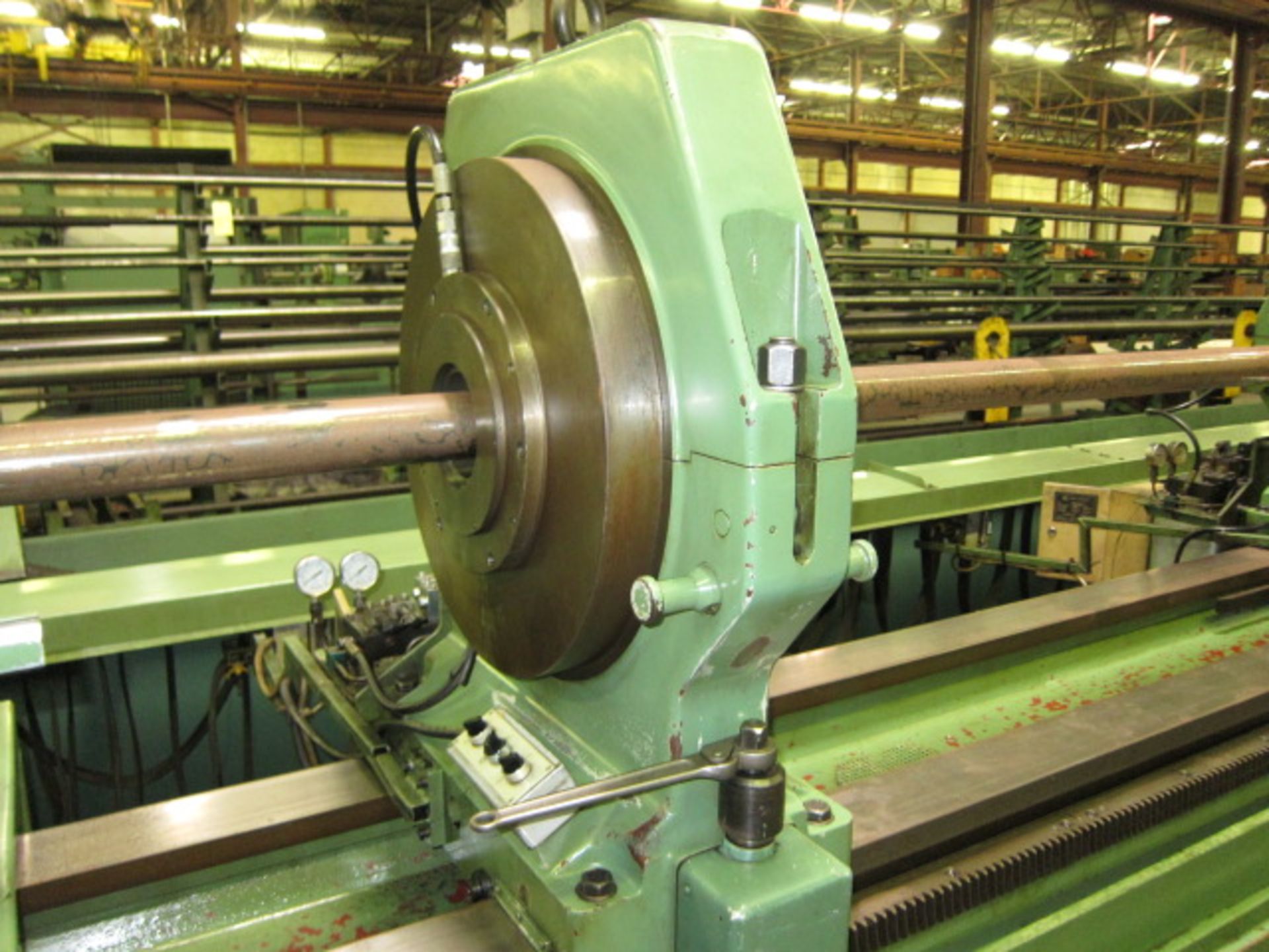COUNTER ROTATING DEEP HOLE BORING MACHINE, WOHLENBERG MDL. PB2-1000 X 11M, new 1988, 39.37” sw. over - Image 10 of 31