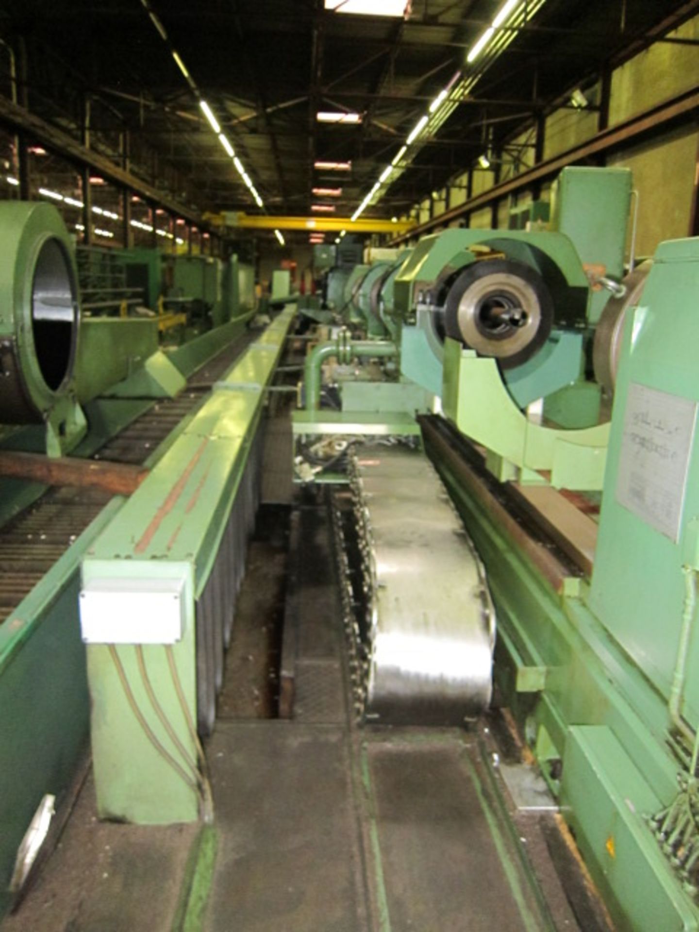 COUNTER ROTATING DEEP HOLE BORING MACHINE, WOHLENBERG MDL. PB2-1000 X 11M, new 1988, 39.37” sw. over - Image 19 of 31