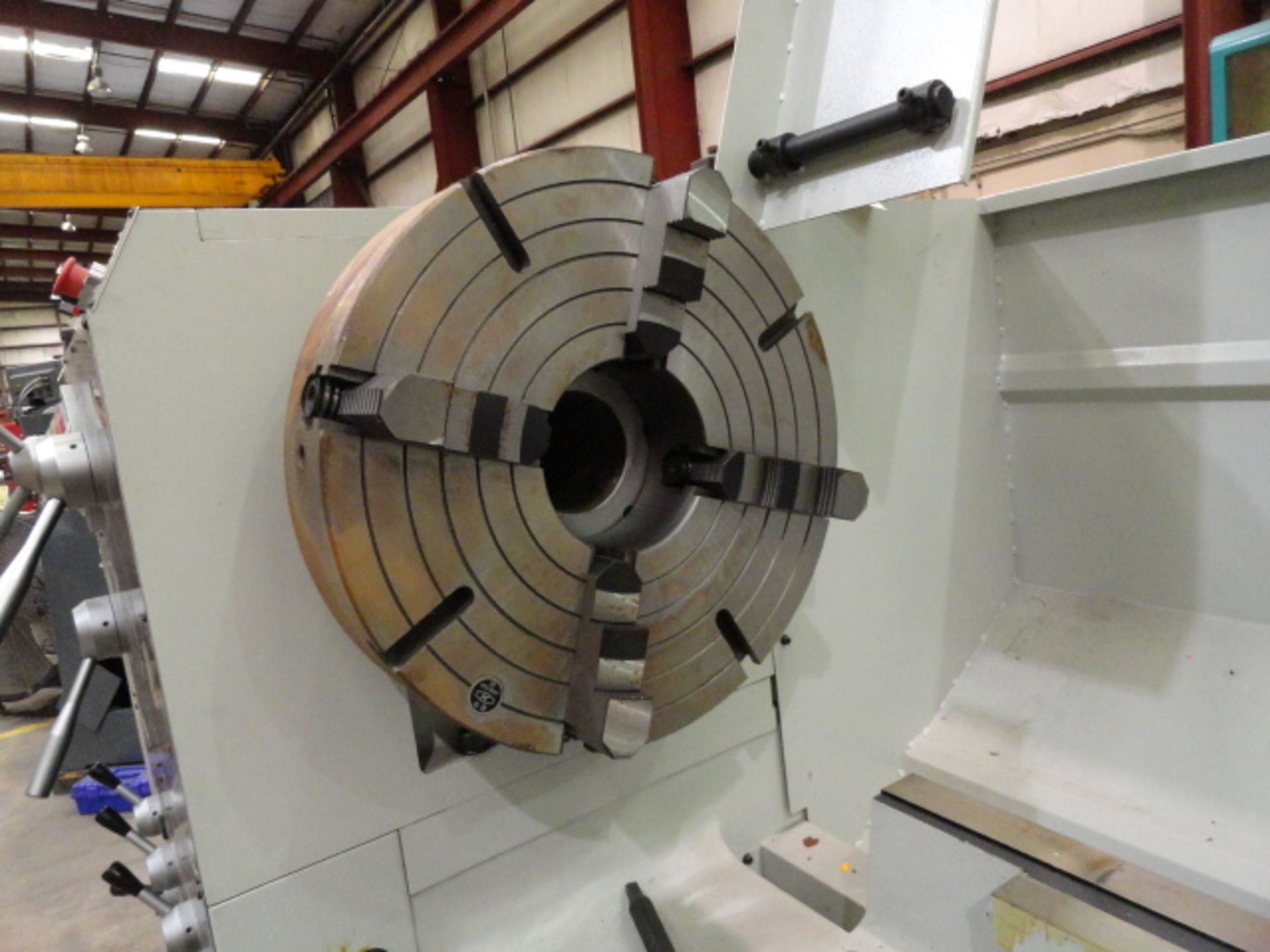 GAP BED ENGINE LATHE, ROUGHNECK 26" X 80" (CHU SHING) (NEW), 17-3/8” sw. over crosslide, 38-1/8” sw. - Image 3 of 8